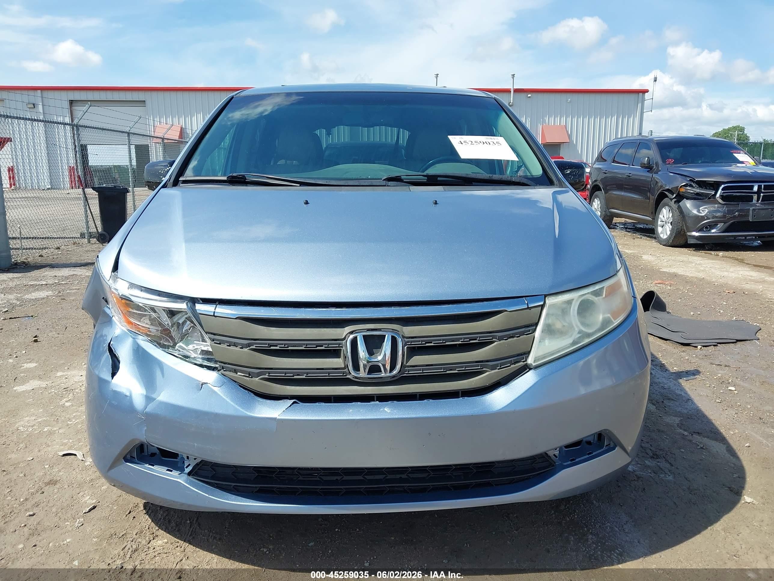 2012 Honda Odyssey Ex-l Light Blue vin: 5FNRL5H65CB114425