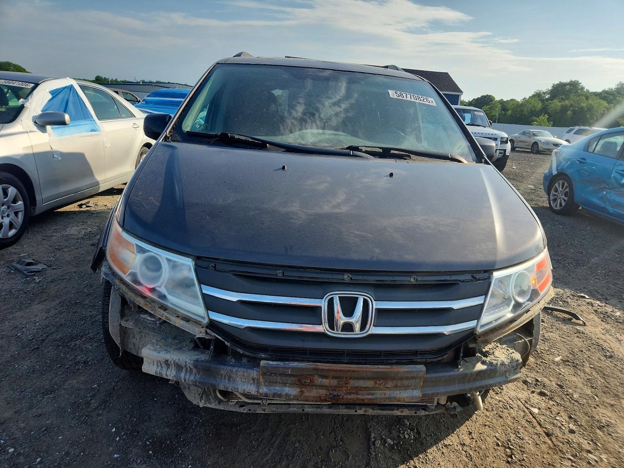 2012 Honda Odyssey Exl Gray vin: 5FNRL5H65CB115252