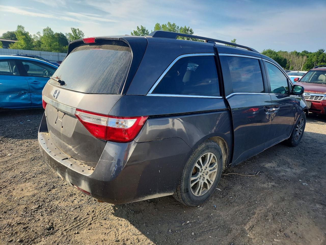 2012 Honda Odyssey Exl Gray vin: 5FNRL5H65CB115252