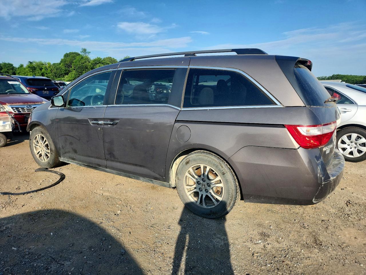 2012 Honda Odyssey Exl Gray vin: 5FNRL5H65CB115252