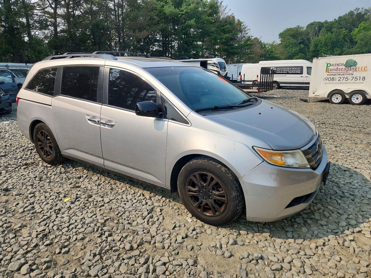 2012 Honda Odyssey Exl Silver vin: 5FNRL5H65CB127000