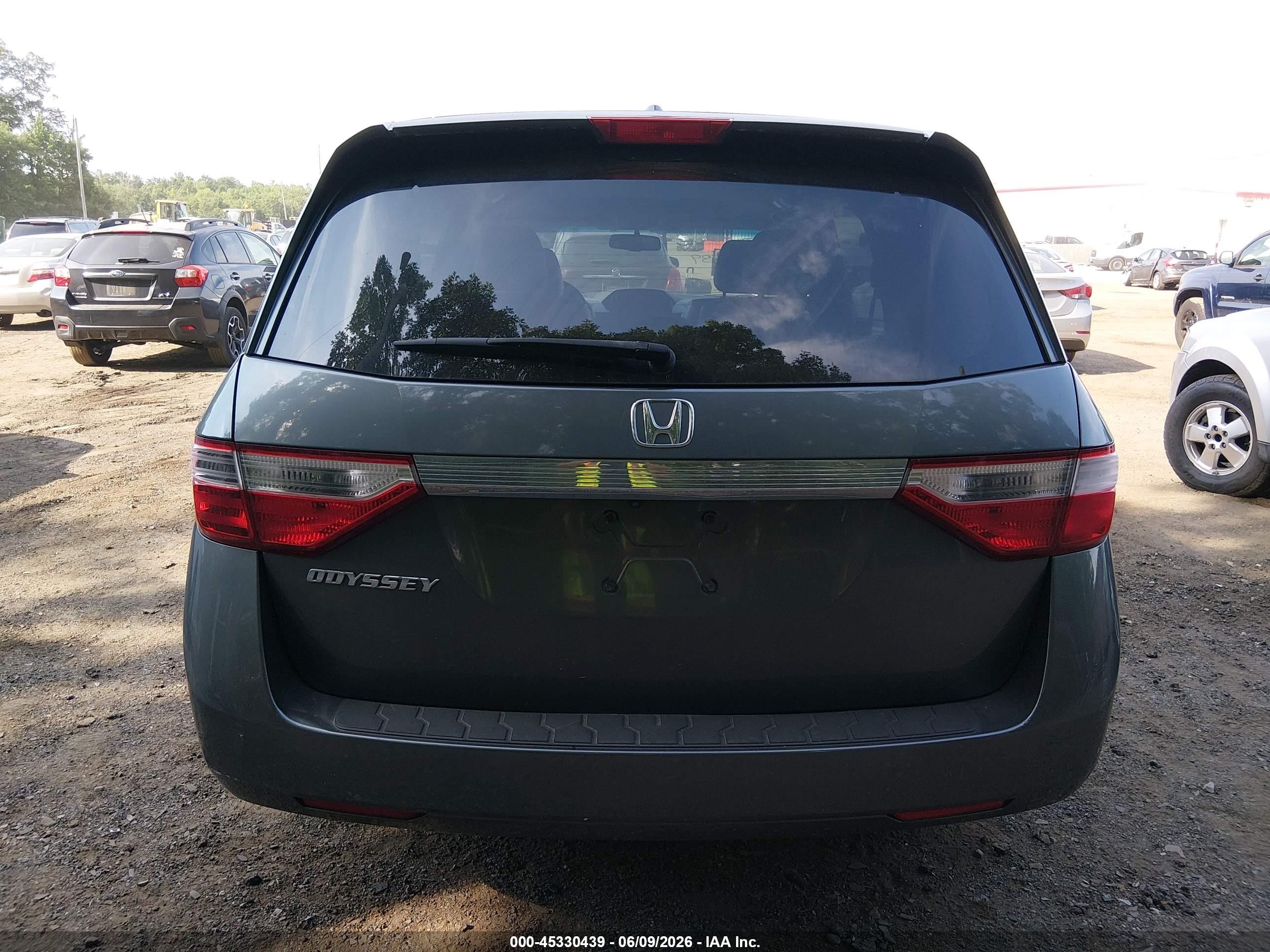 2012 Honda Odyssey Ex-l Серый vin: 5FNRL5H65CB129989