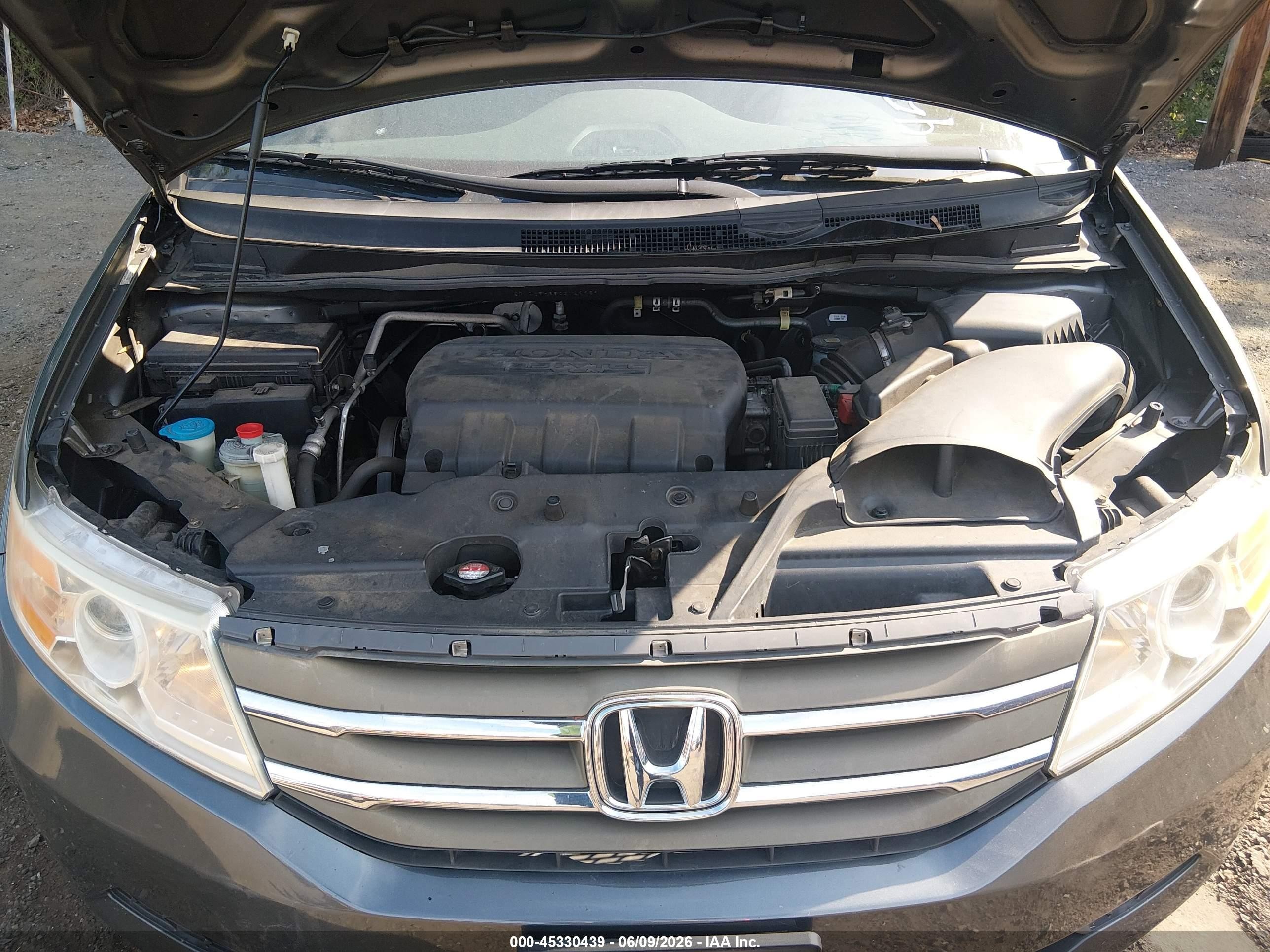 2012 Honda Odyssey Ex-l Серый vin: 5FNRL5H65CB129989