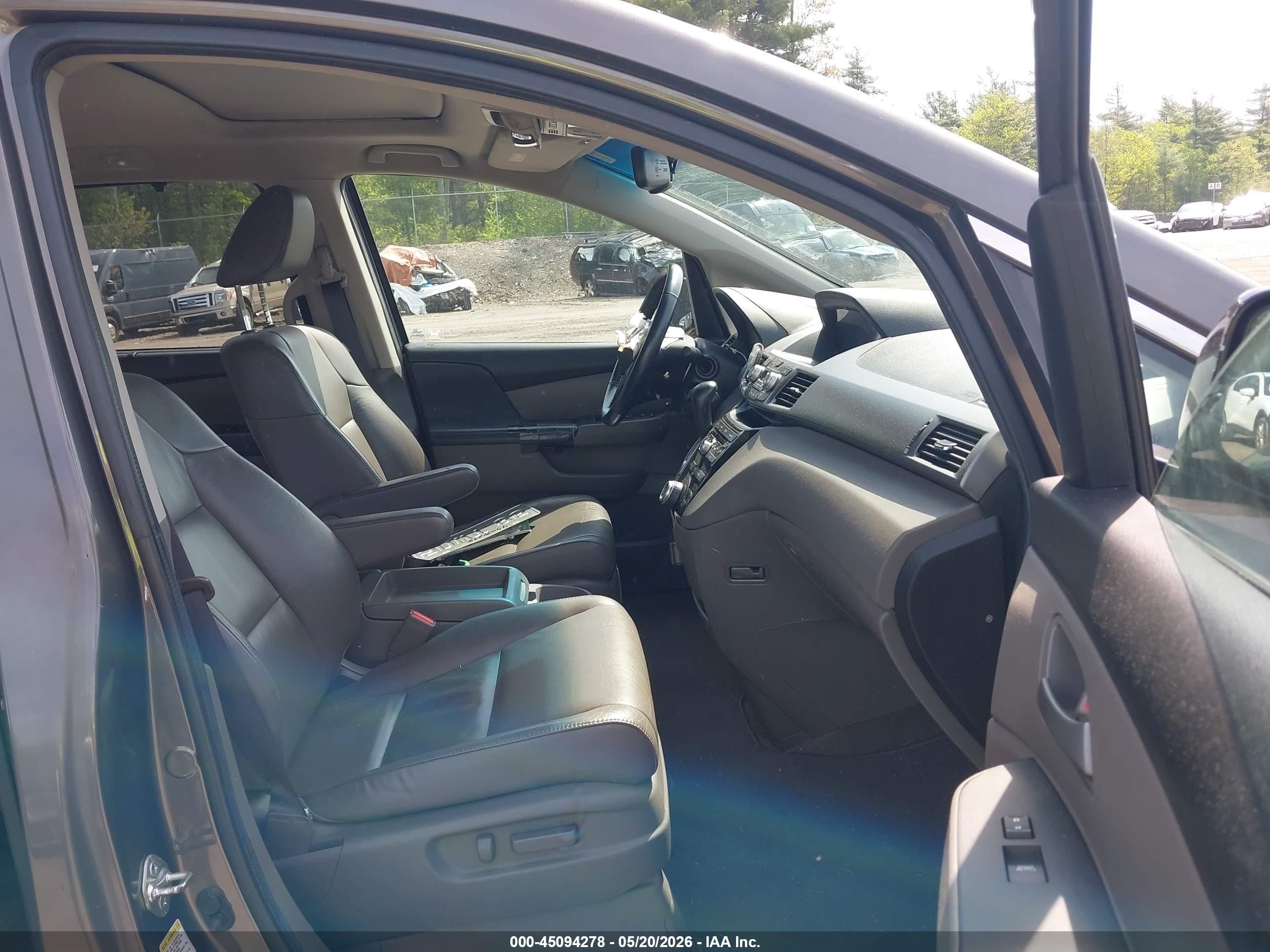 2012 Honda Odyssey Ex-l Серый vin: 5FNRL5H65CB132990