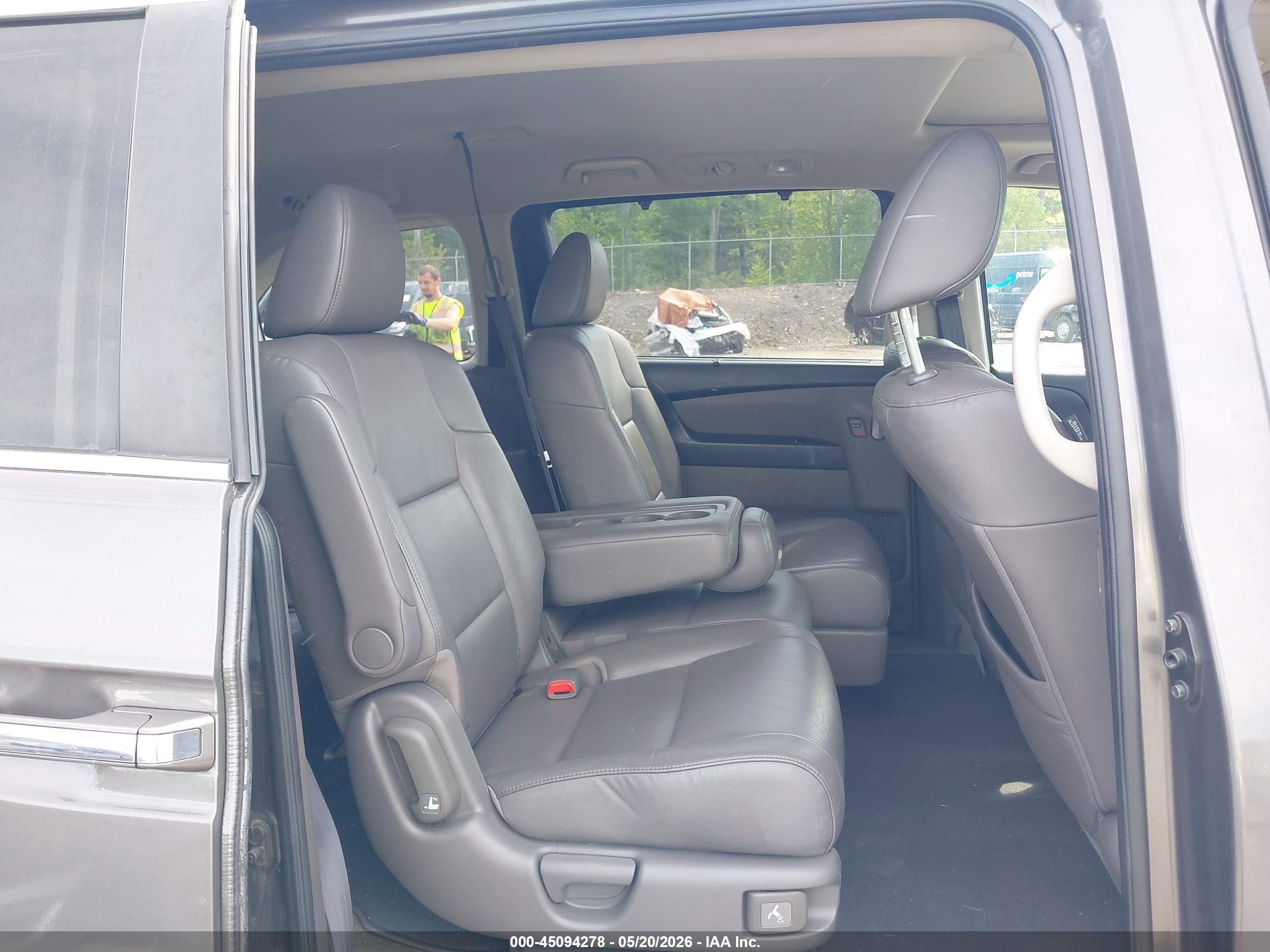 2012 Honda Odyssey Ex-l Серый vin: 5FNRL5H65CB132990
