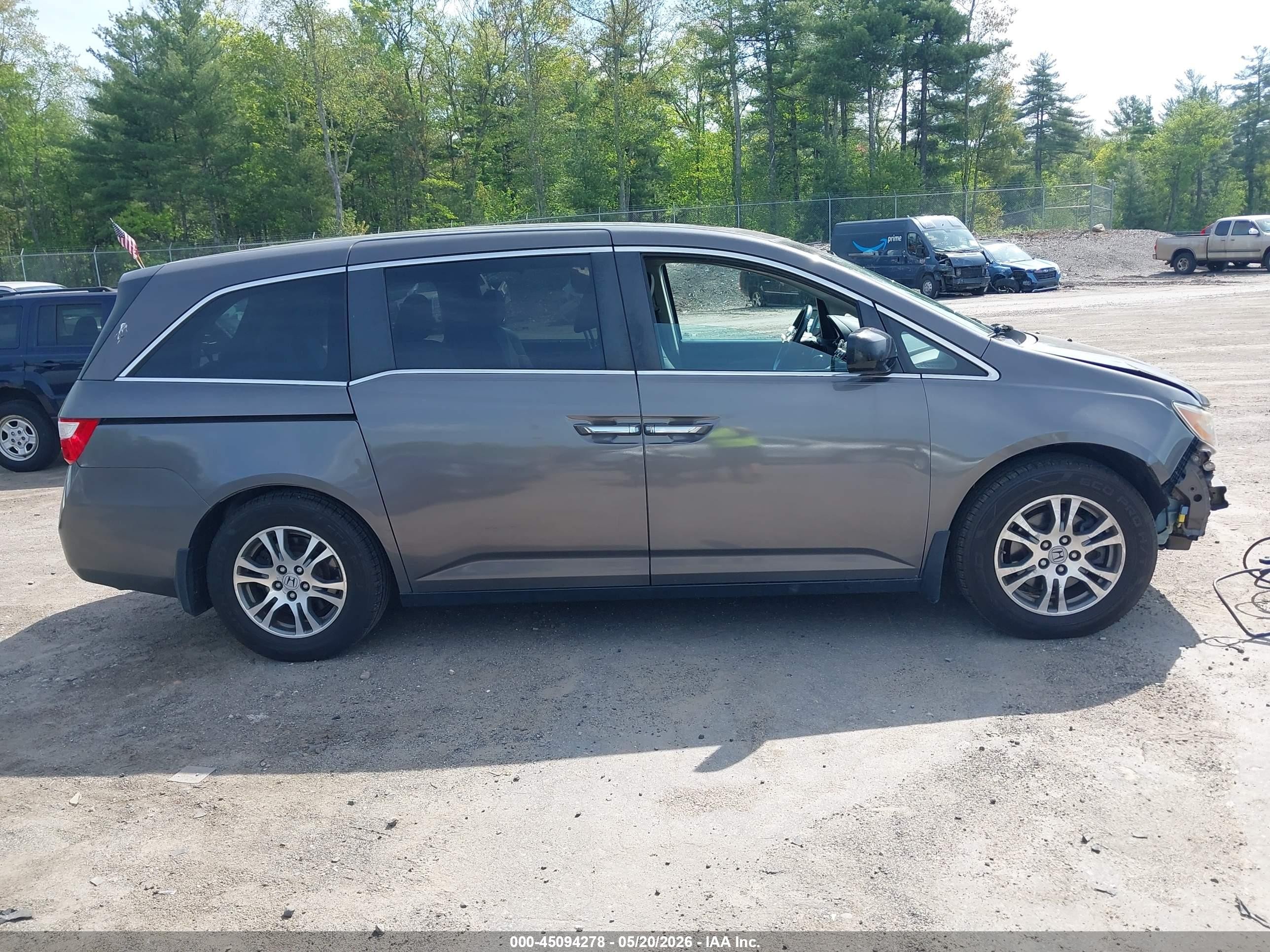 2012 Honda Odyssey Ex-l Серый vin: 5FNRL5H65CB132990
