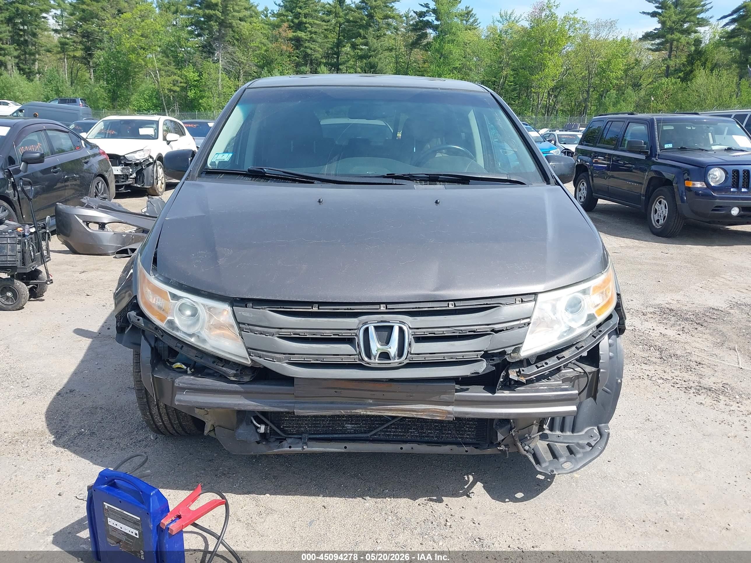 2012 Honda Odyssey Ex-l Серый vin: 5FNRL5H65CB132990