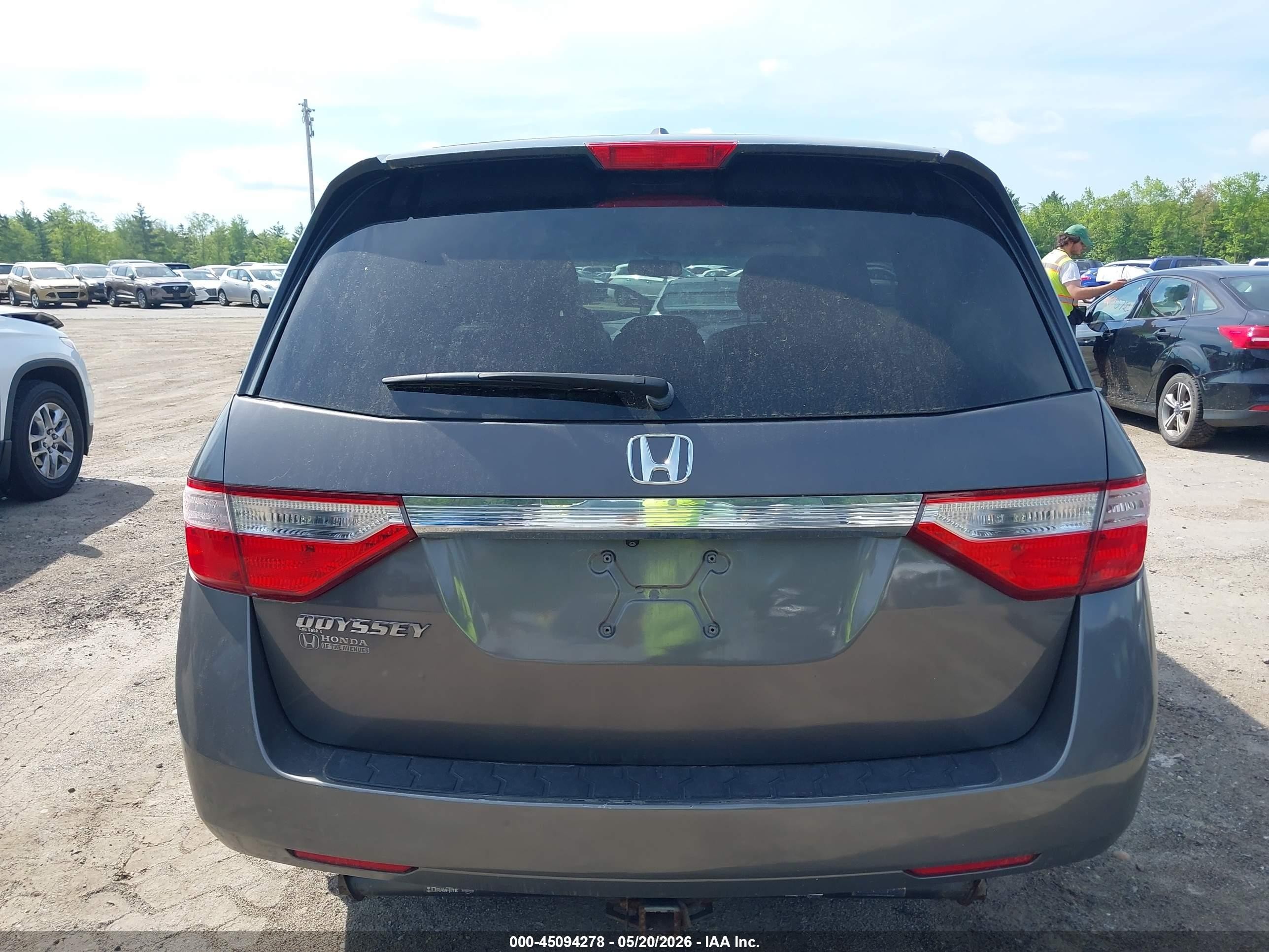 2012 Honda Odyssey Ex-l Серый vin: 5FNRL5H65CB132990