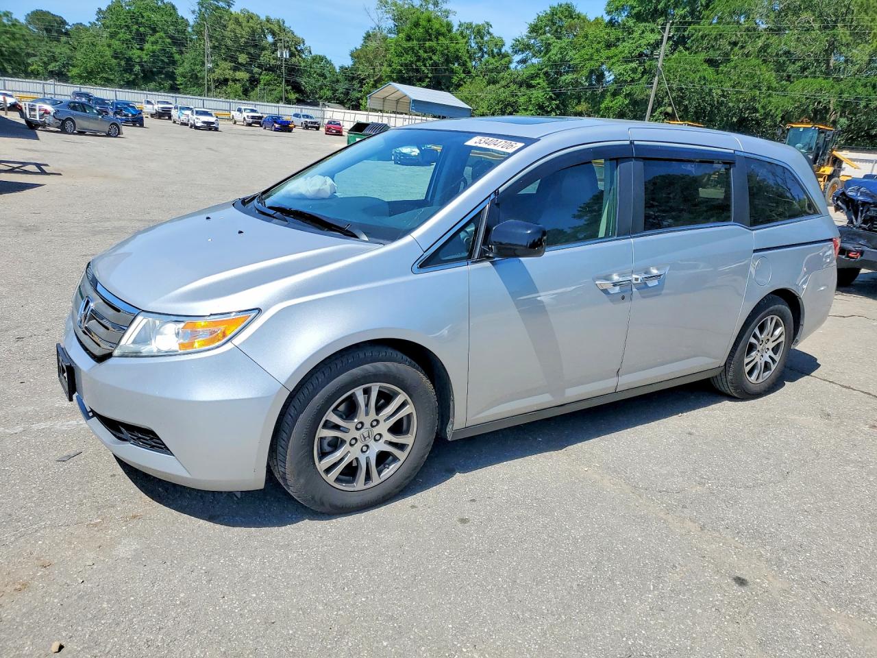 2013 Honda Odyssey Exl Silver vin: 5FNRL5H65DB003942