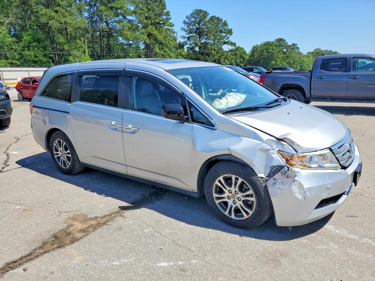 2013 Honda Odyssey Exl Silver vin: 5FNRL5H65DB003942
