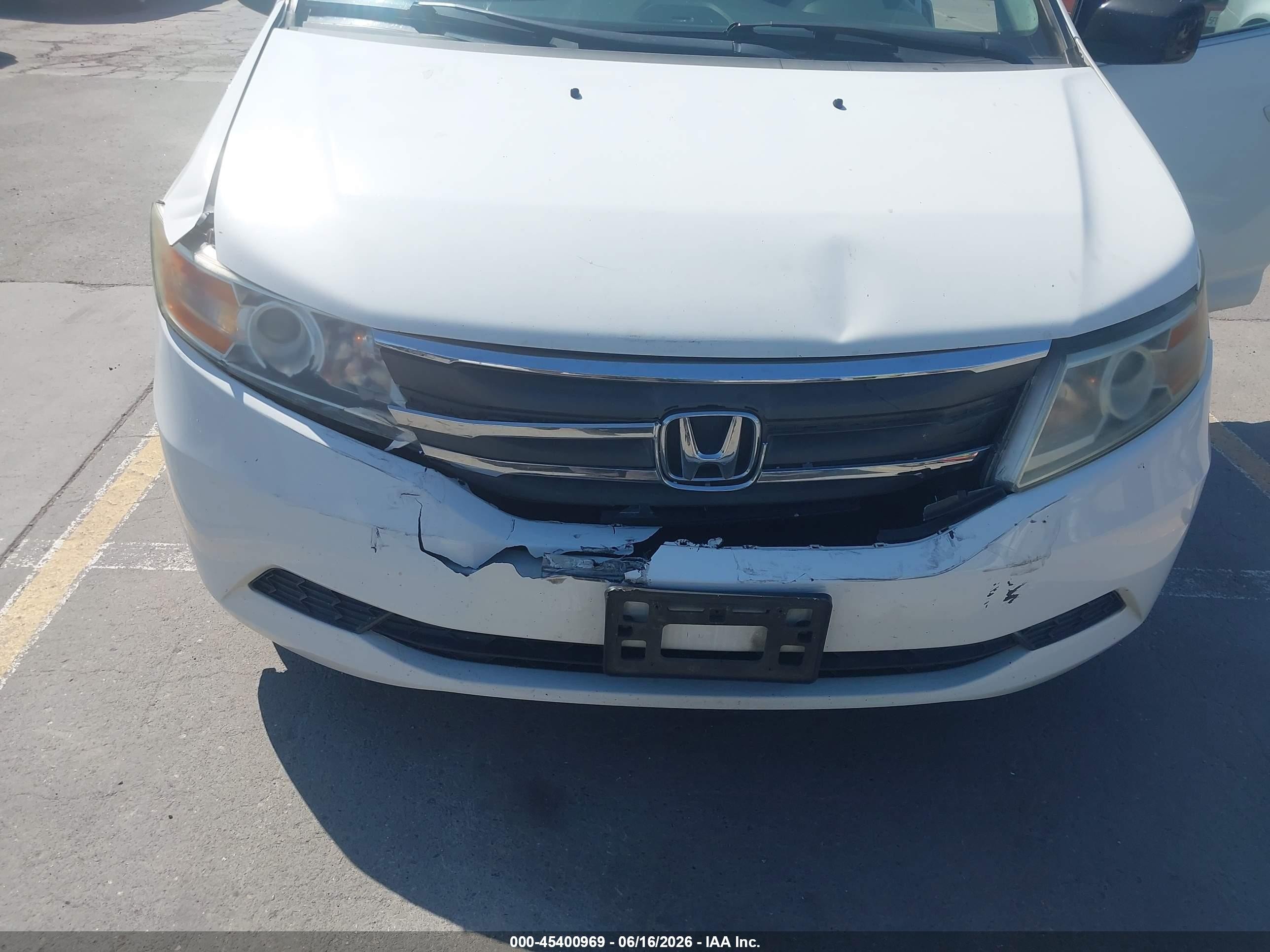 2013 Honda Odyssey Ex-l White vin: 5FNRL5H65DB007344