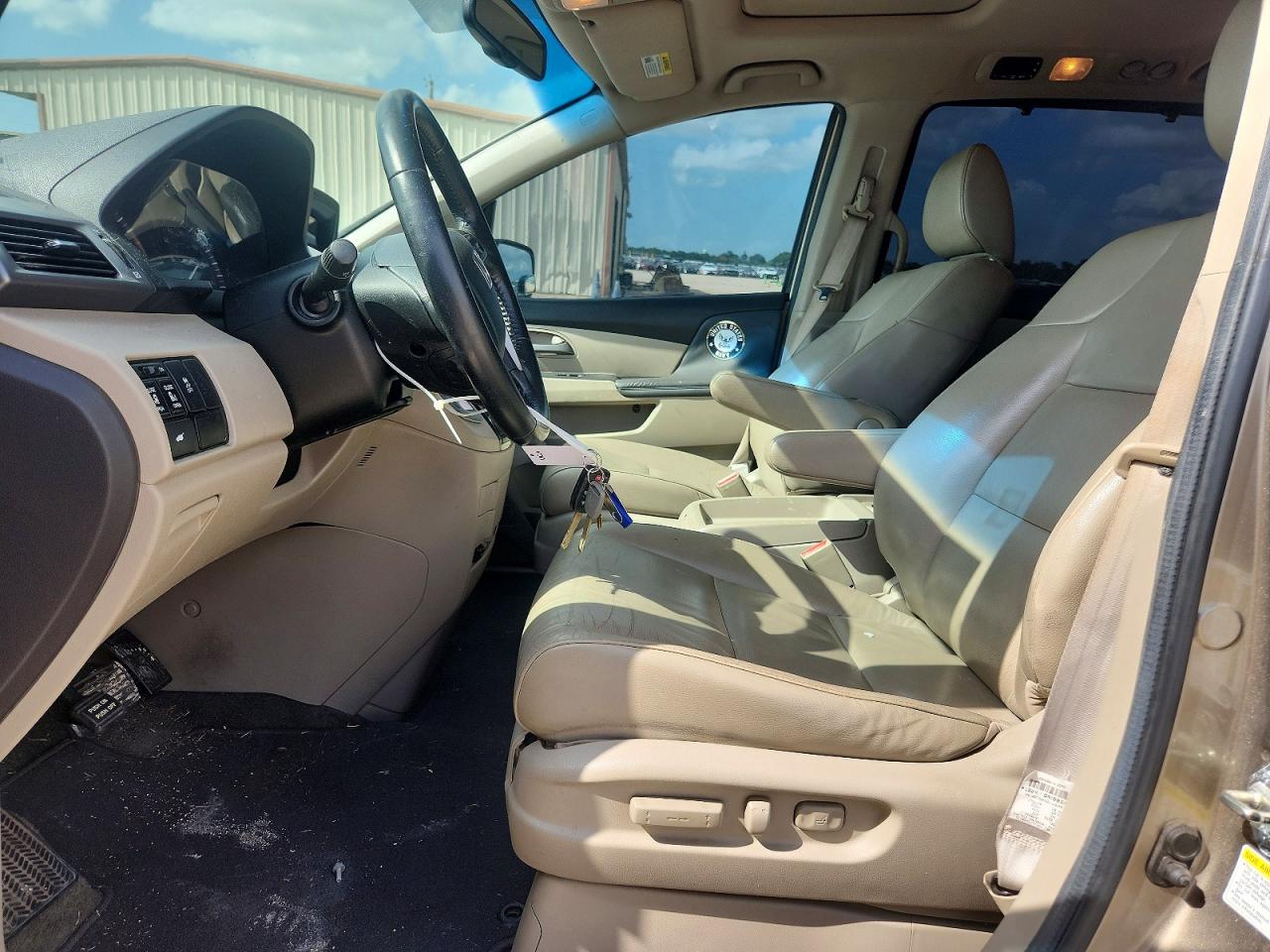 2013 Honda Odyssey Exl Brown vin: 5FNRL5H65DB019834
