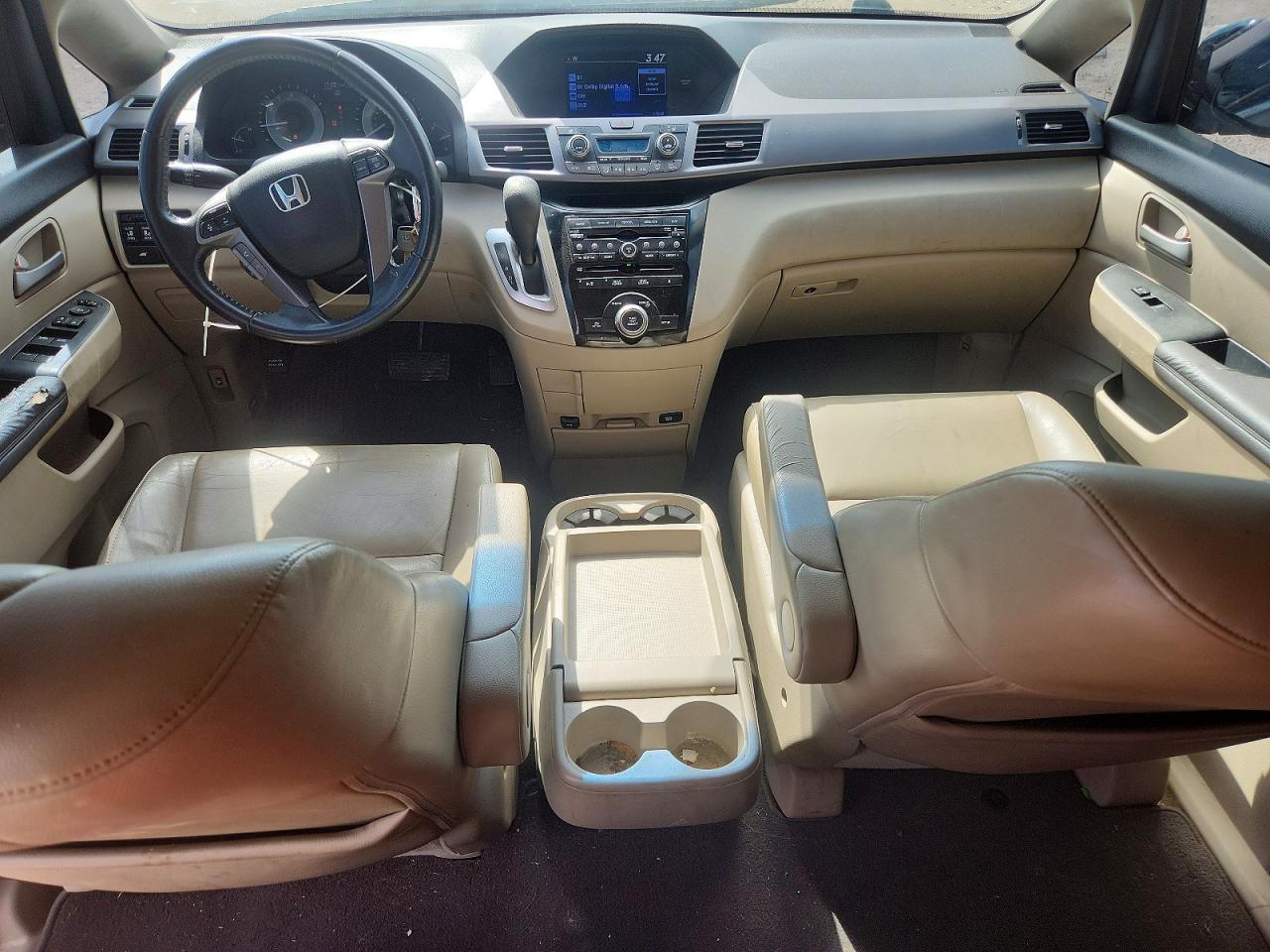 2013 Honda Odyssey Exl Brown vin: 5FNRL5H65DB019834
