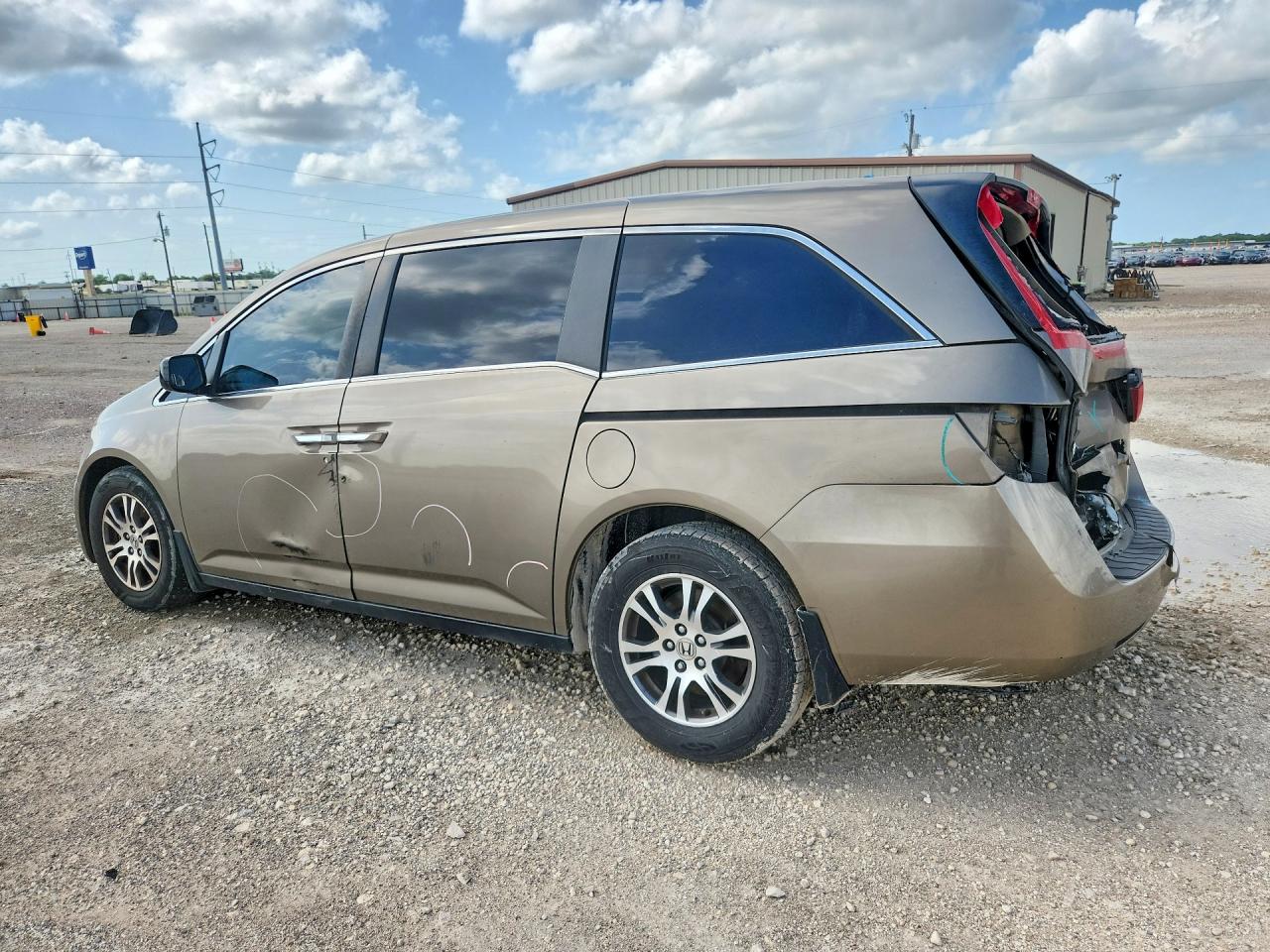 2013 Honda Odyssey Exl Brown vin: 5FNRL5H65DB019834