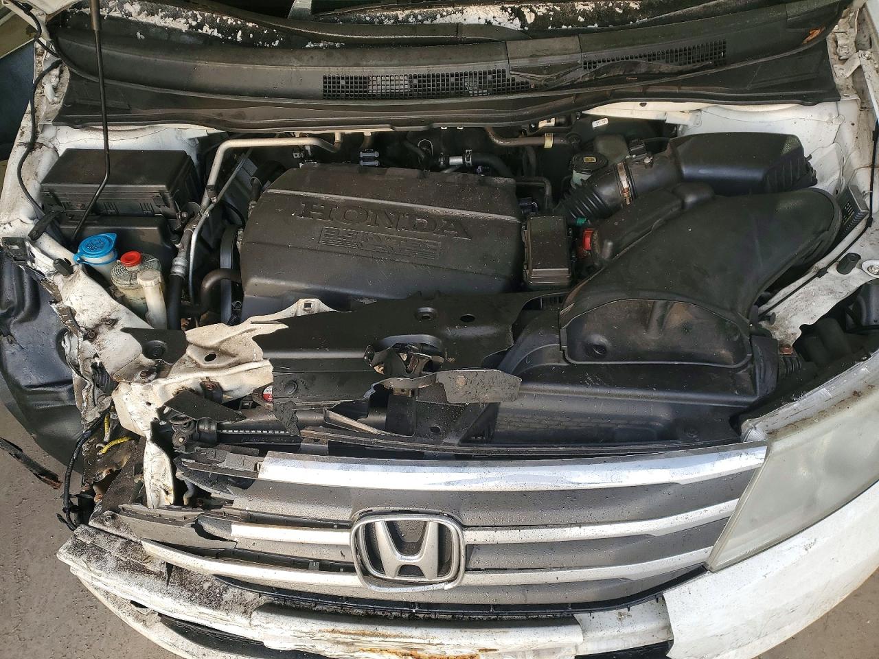 2013 Honda Odyssey Exl White vin: 5FNRL5H65DB021776