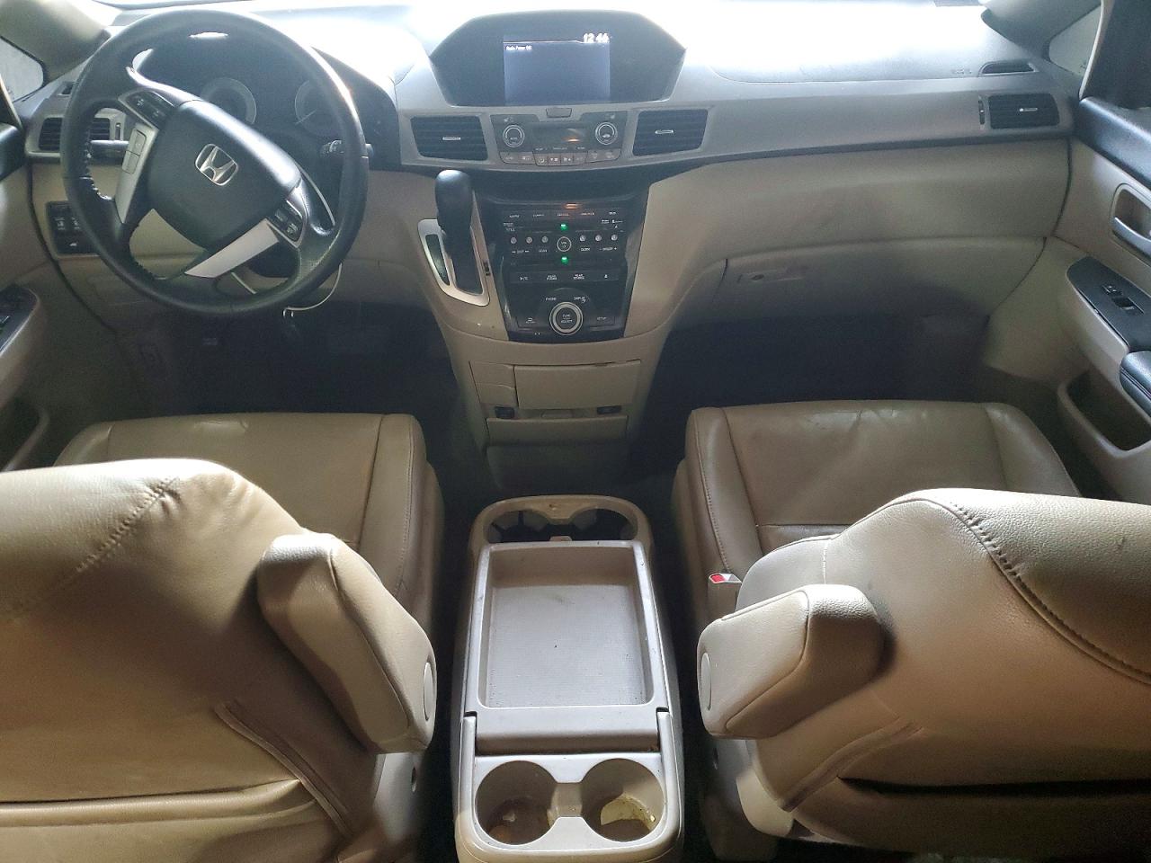 2013 Honda Odyssey Exl White vin: 5FNRL5H65DB021776
