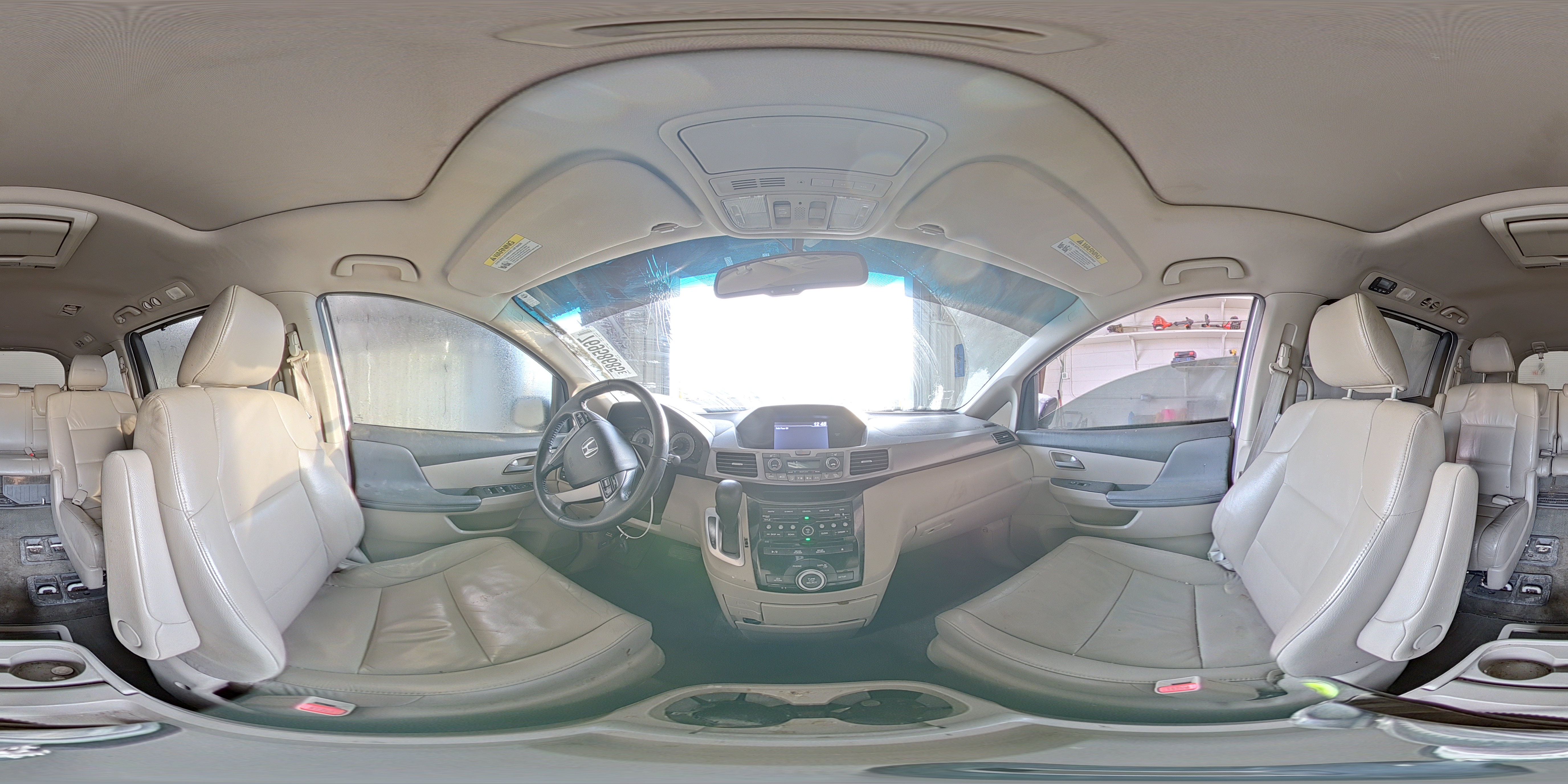 2013 Honda Odyssey Exl White vin: 5FNRL5H65DB021776