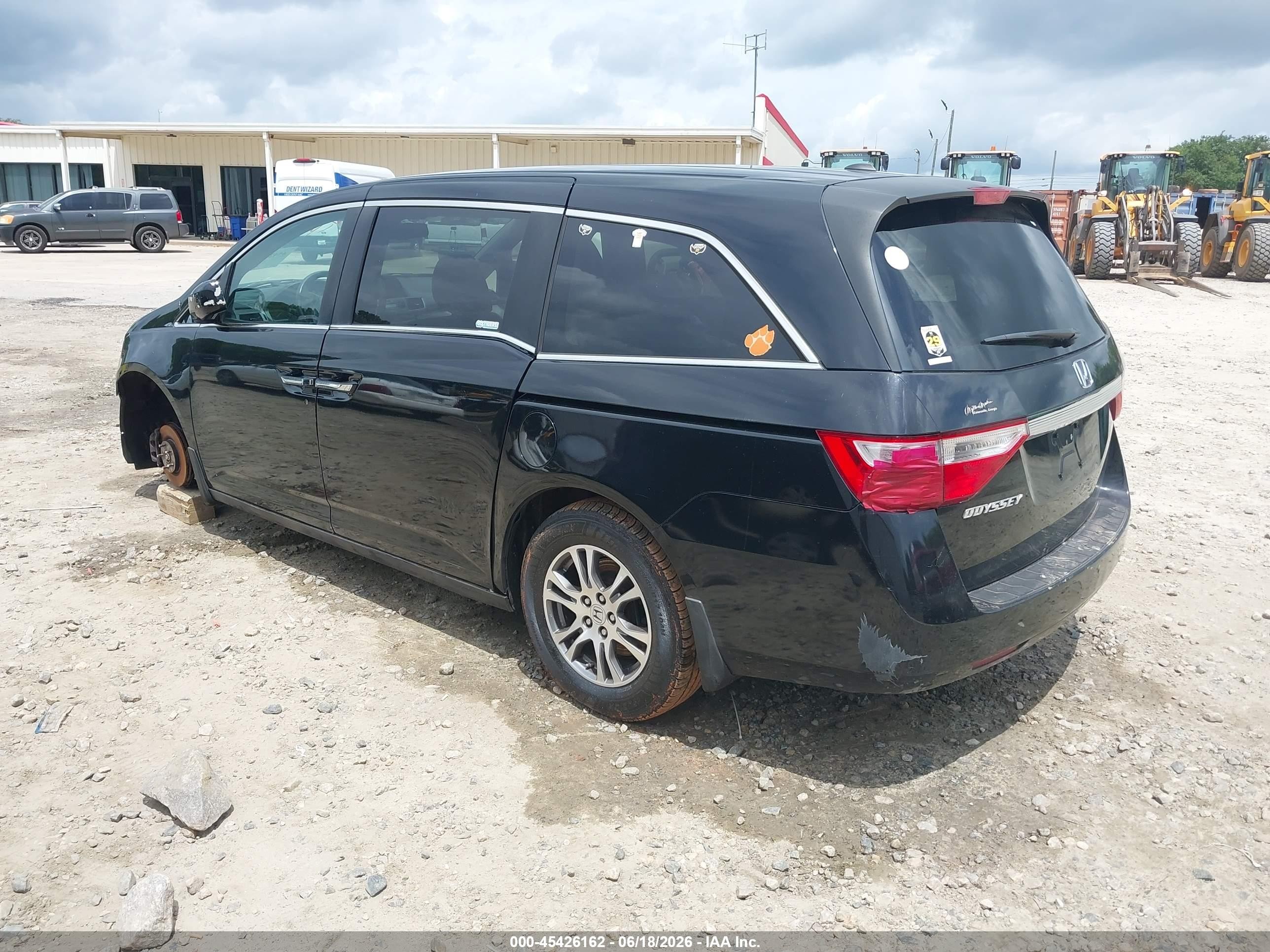 2013 Honda Odyssey Ex-l Черный vin: 5FNRL5H65DB038027