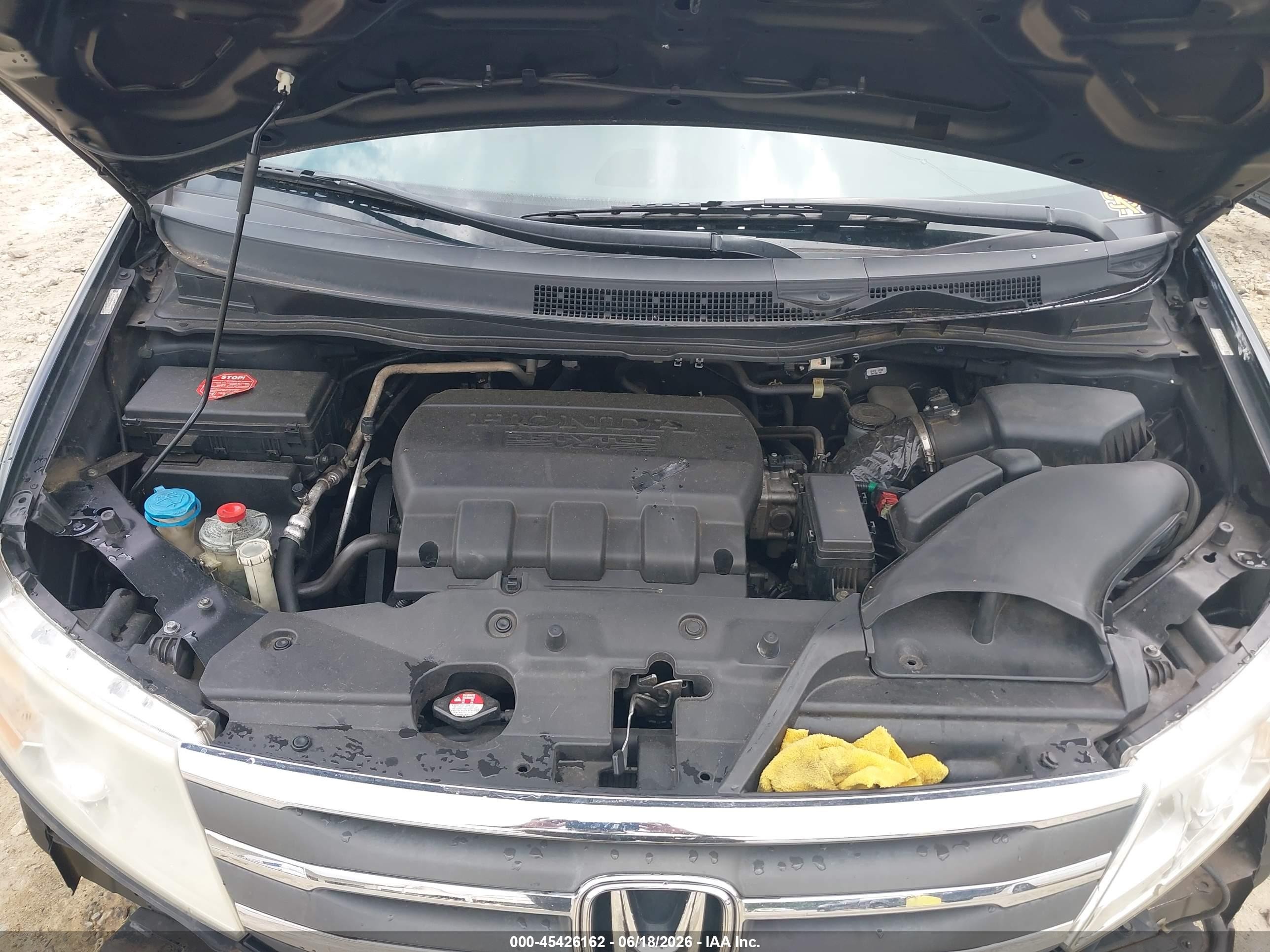 2013 Honda Odyssey Ex-l Черный vin: 5FNRL5H65DB038027