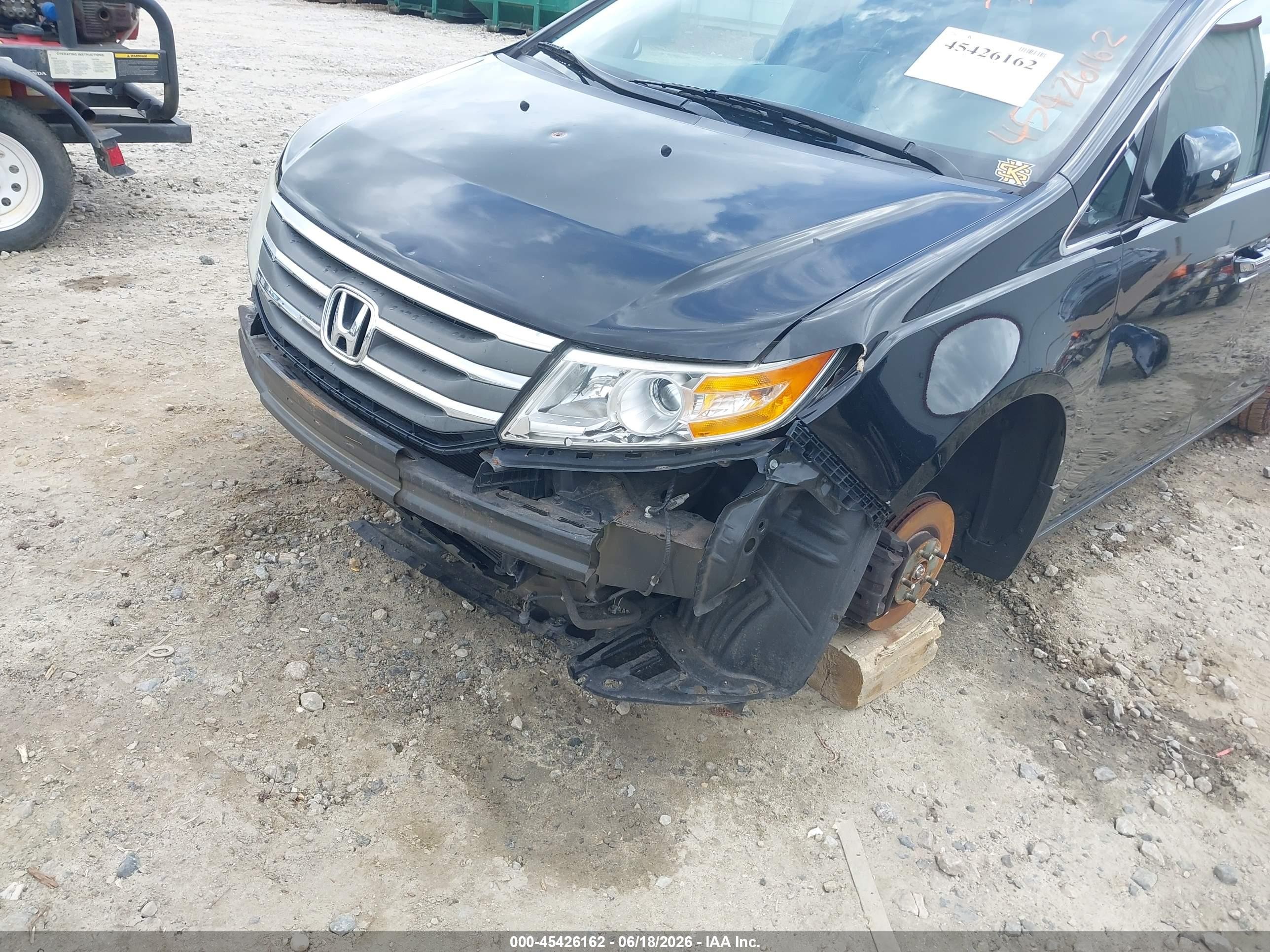 2013 Honda Odyssey Ex-l Черный vin: 5FNRL5H65DB038027