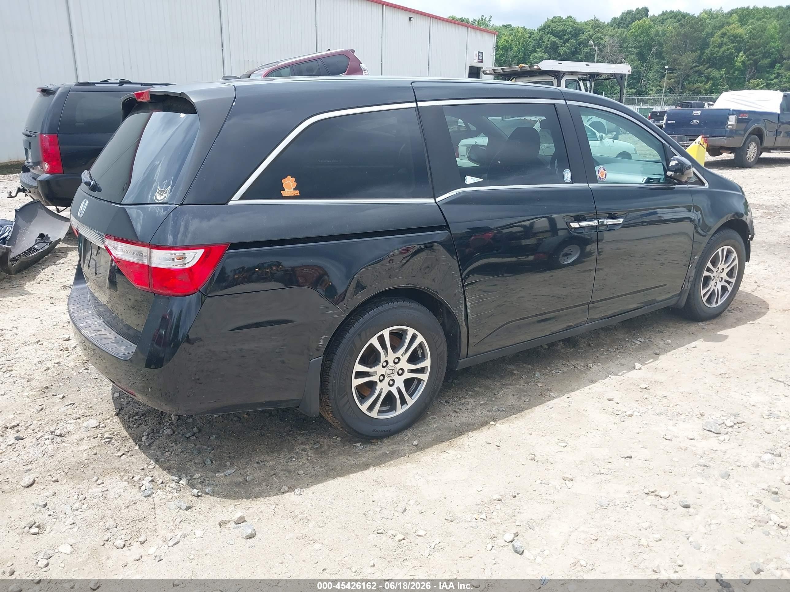 2013 Honda Odyssey Ex-l Черный vin: 5FNRL5H65DB038027