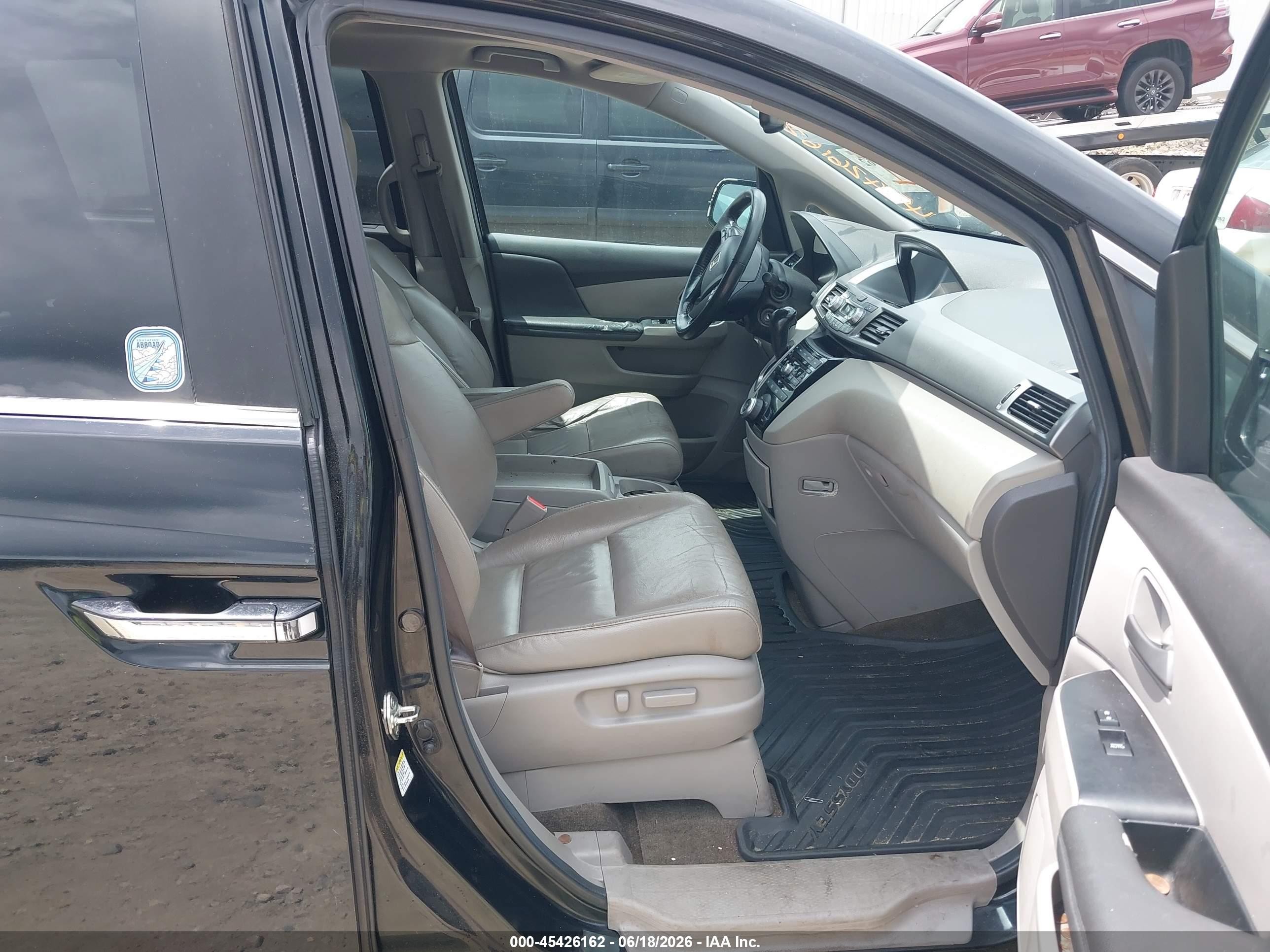 2013 Honda Odyssey Ex-l Черный vin: 5FNRL5H65DB038027