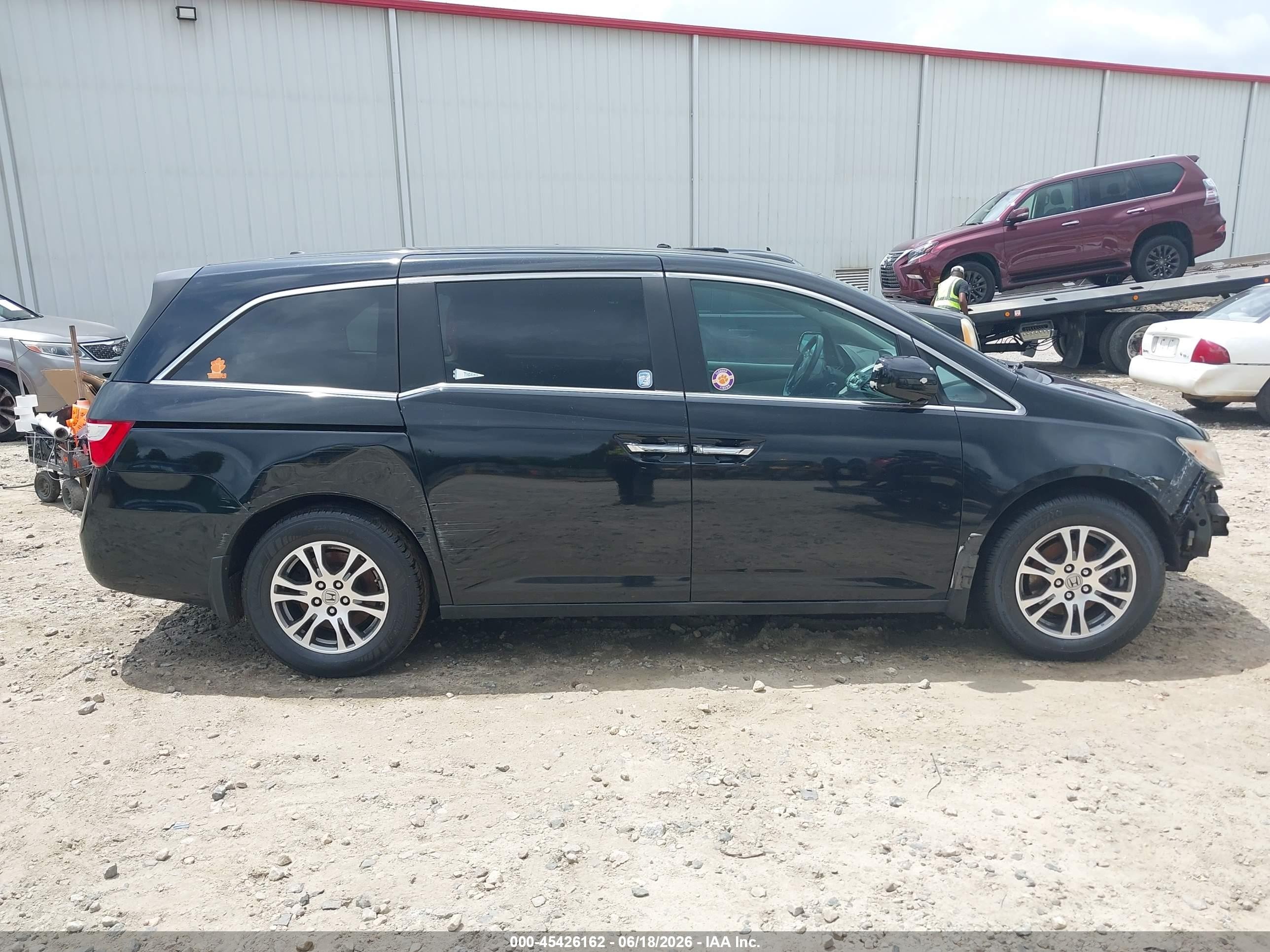 2013 Honda Odyssey Ex-l Черный vin: 5FNRL5H65DB038027