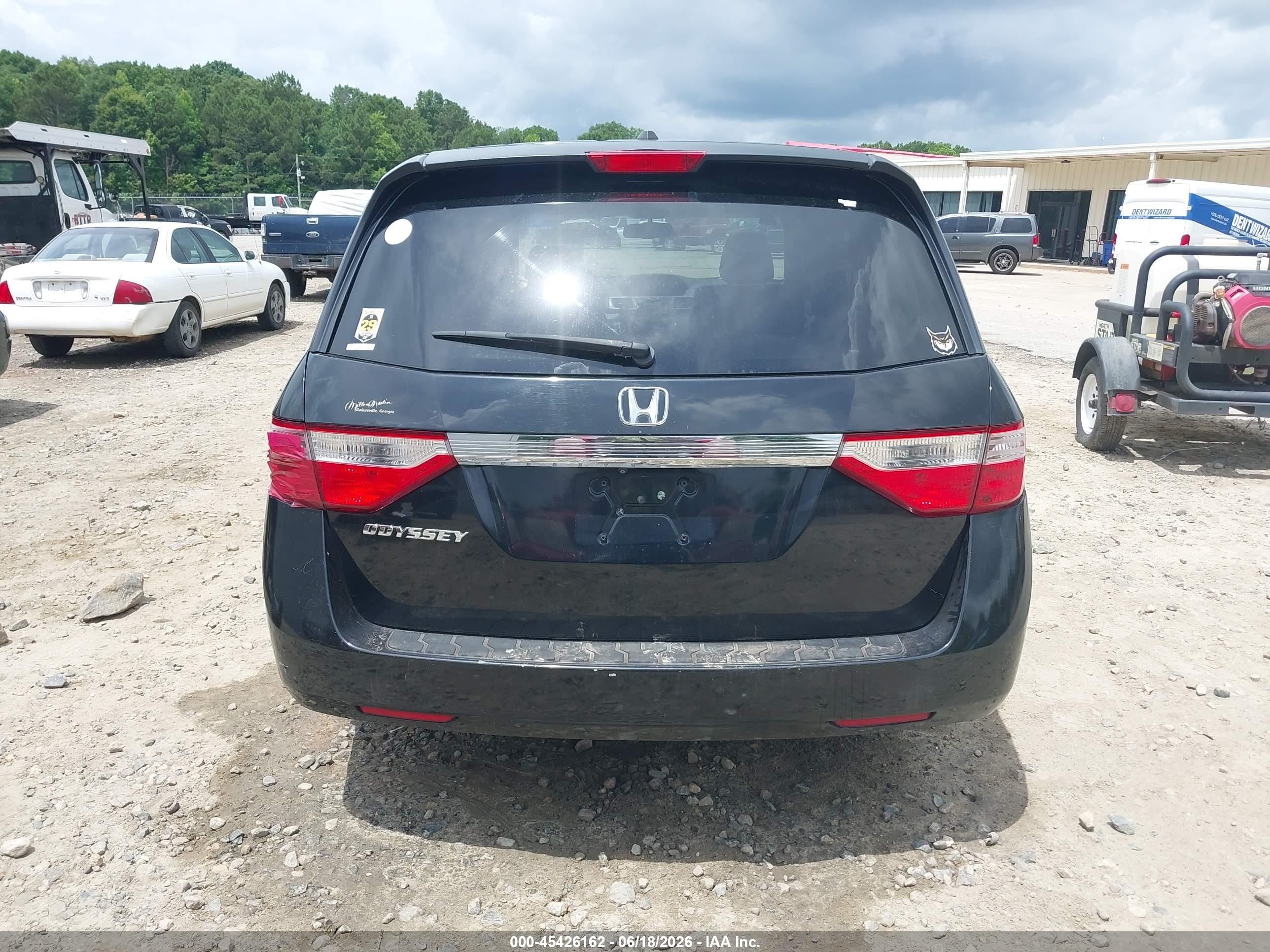 2013 Honda Odyssey Ex-l Черный vin: 5FNRL5H65DB038027