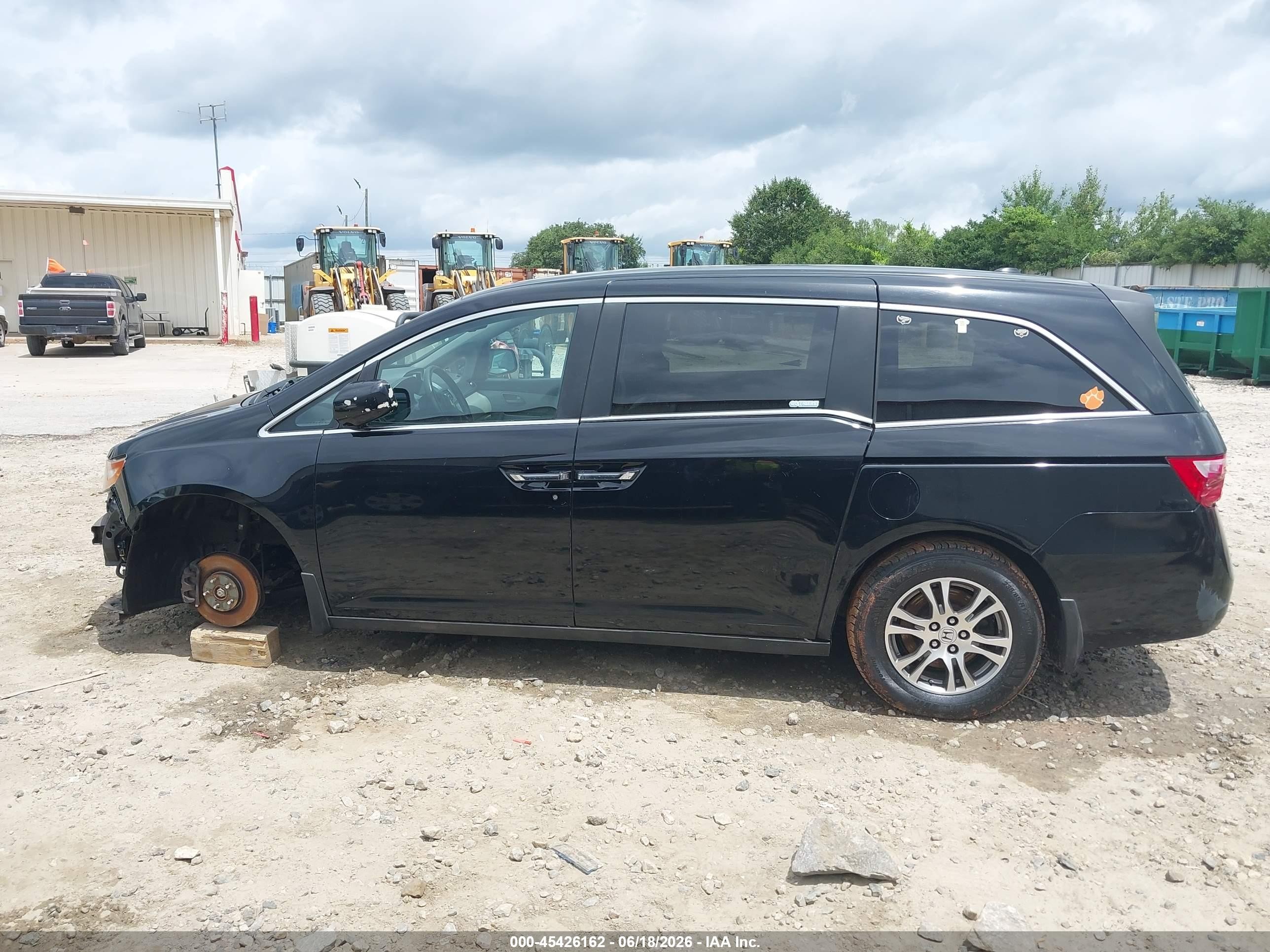 2013 Honda Odyssey Ex-l Черный vin: 5FNRL5H65DB038027