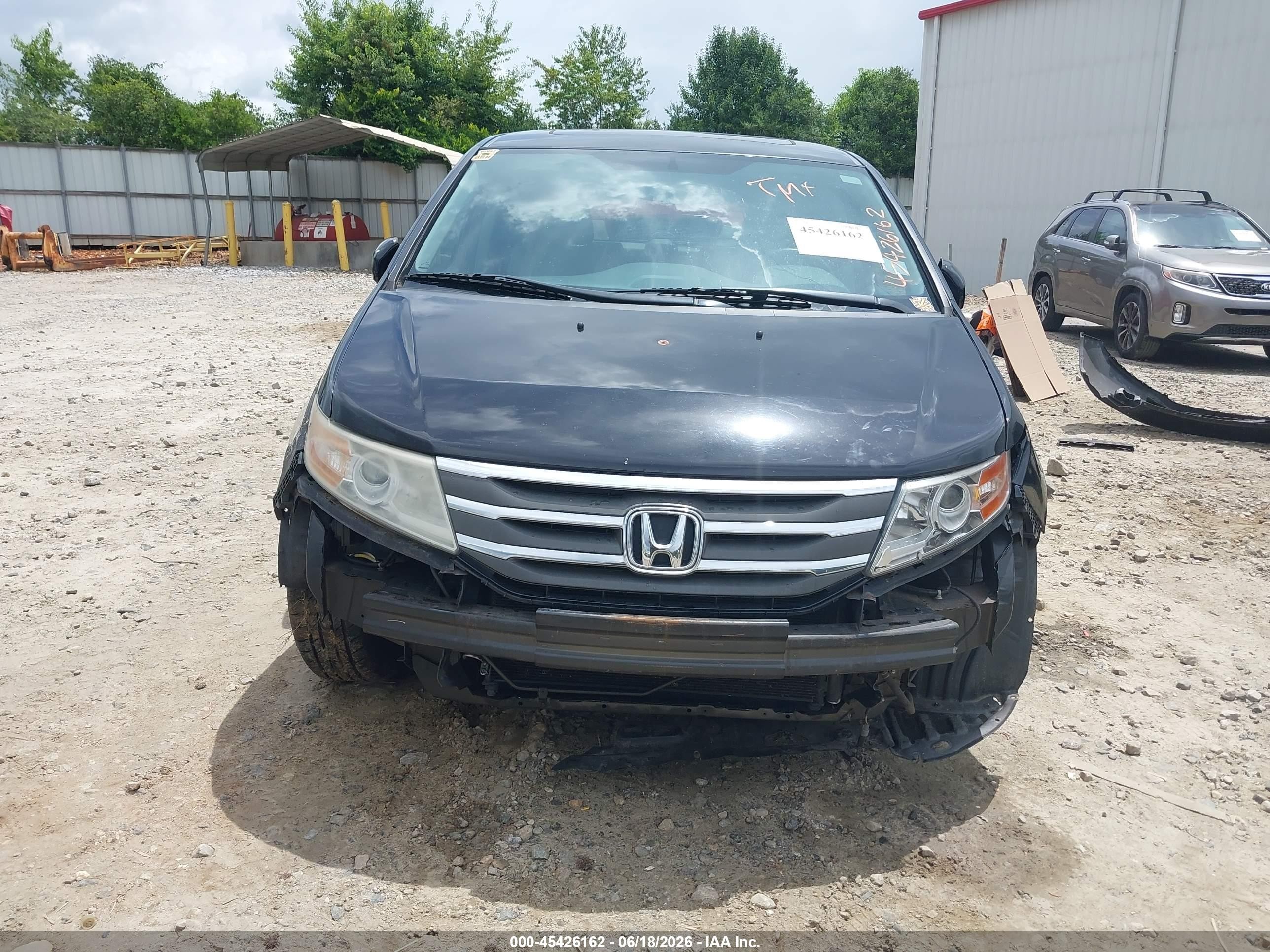 2013 Honda Odyssey Ex-l Черный vin: 5FNRL5H65DB038027