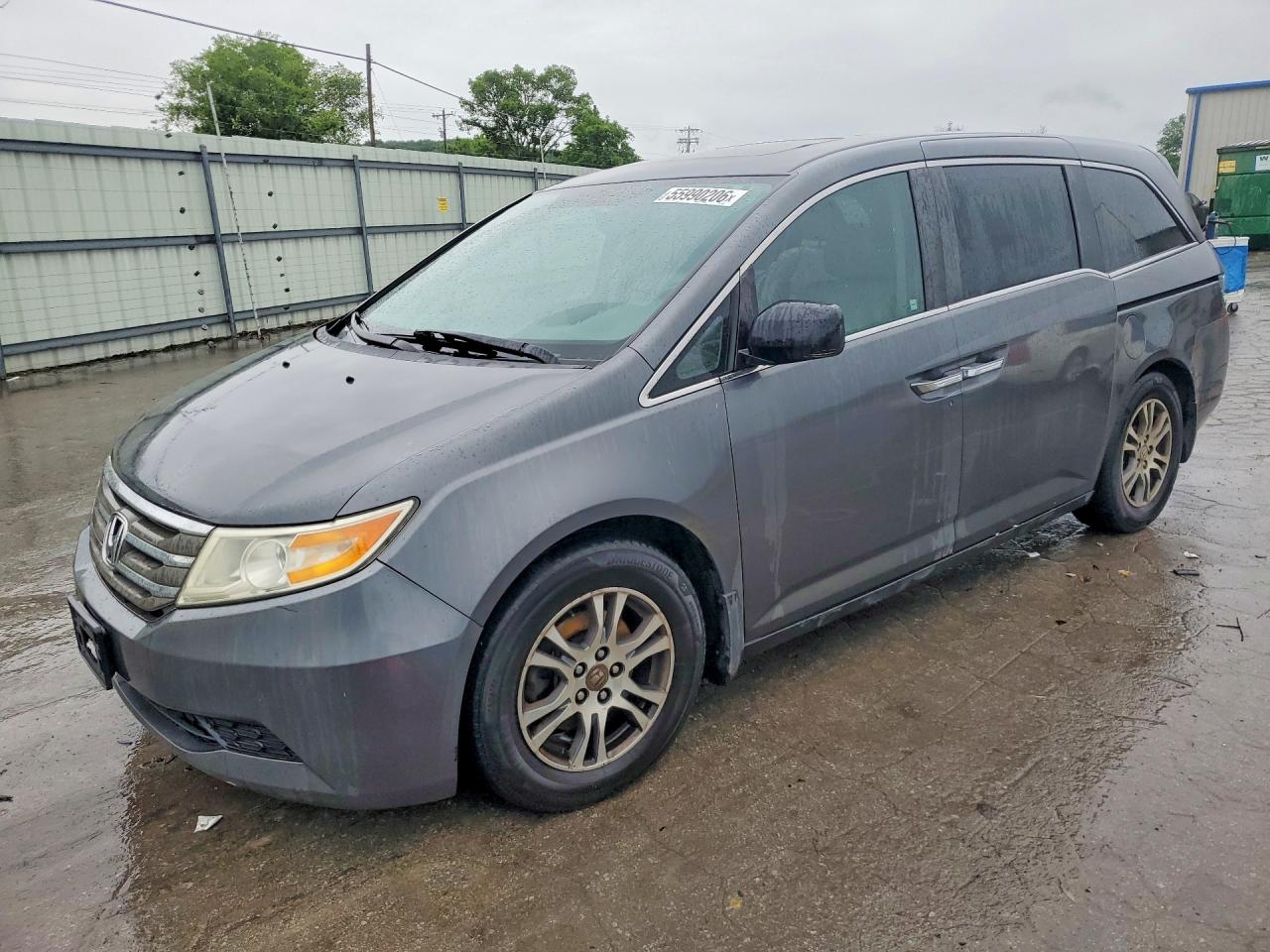 2013 Honda Odyssey Exl Gray vin: 5FNRL5H65DB041073