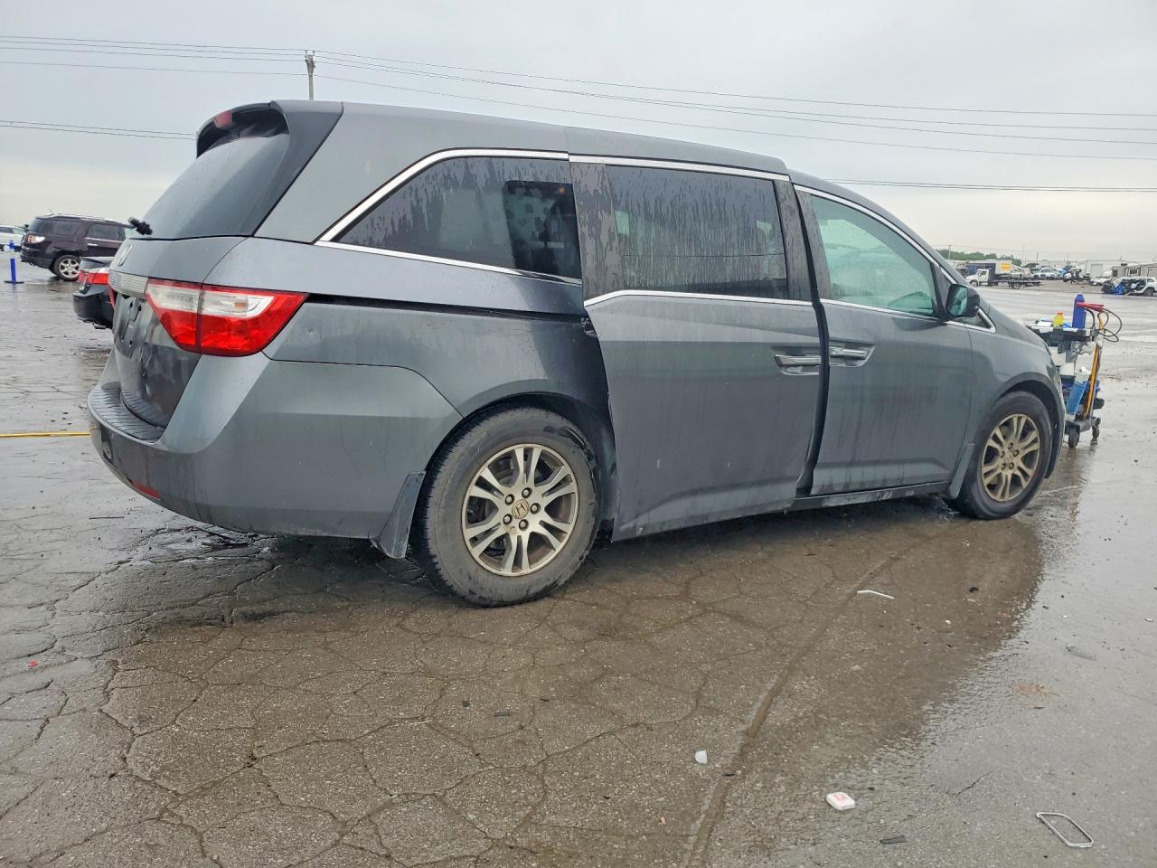 2013 Honda Odyssey Exl Gray vin: 5FNRL5H65DB041073