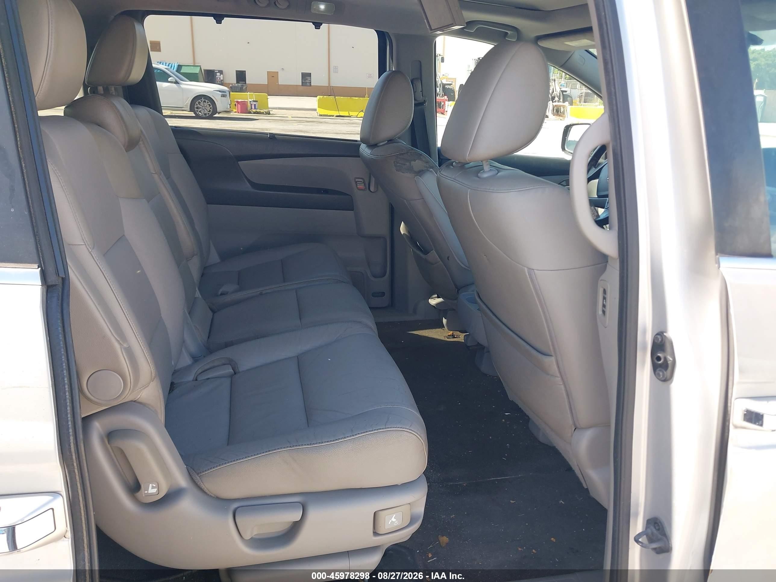 2013 Honda Odyssey Ex-l Silver vin: 5FNRL5H65DB041543