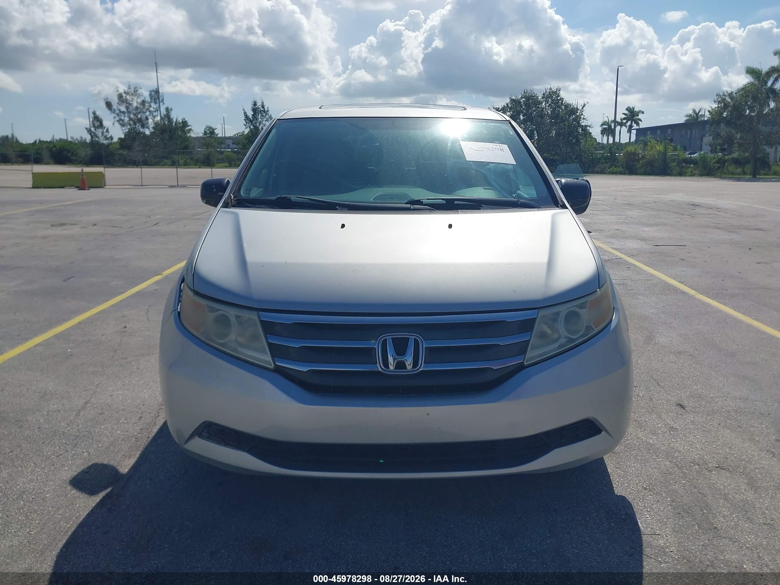 2013 Honda Odyssey Ex-l Silver vin: 5FNRL5H65DB041543
