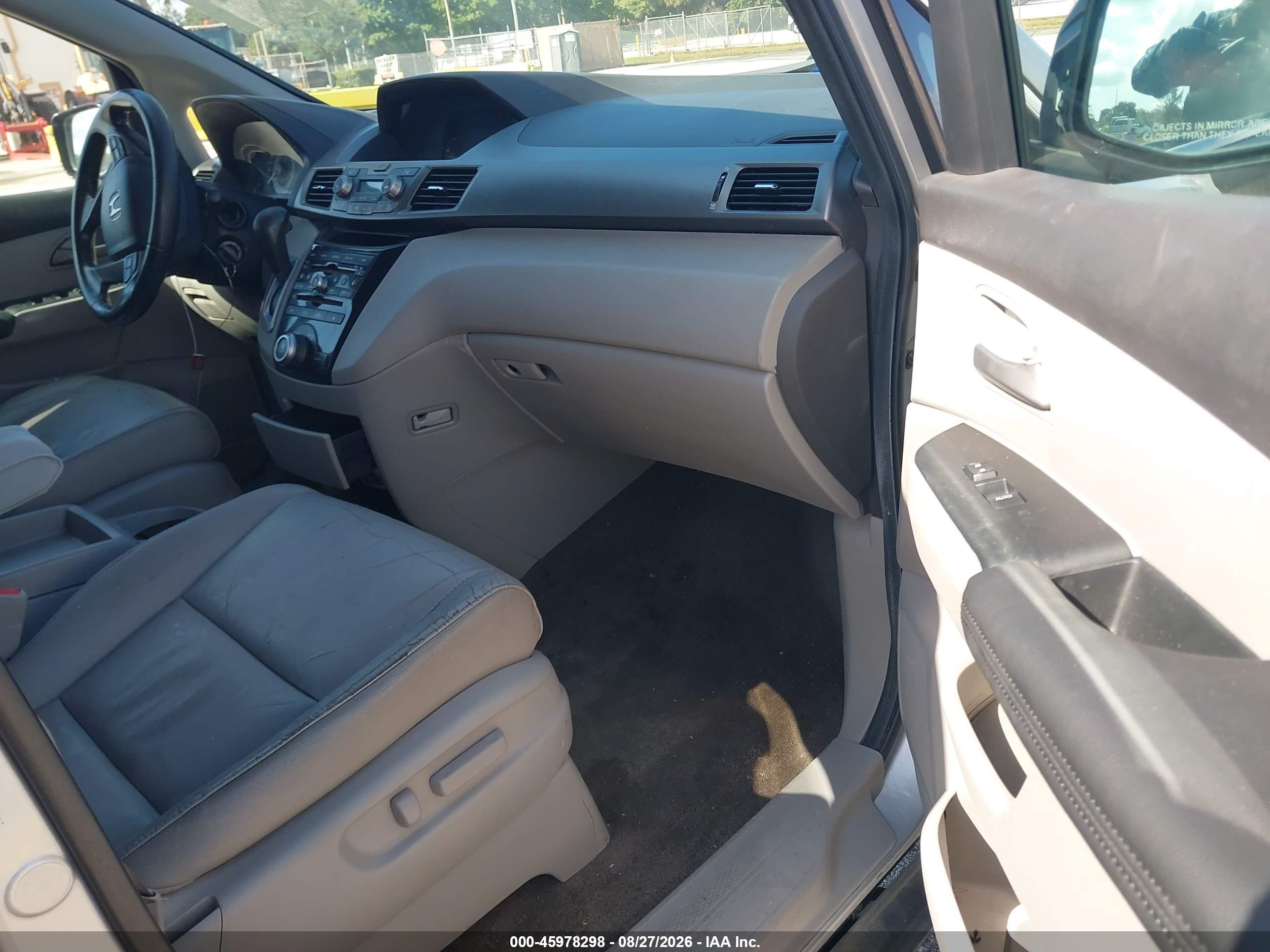 2013 Honda Odyssey Ex-l Silver vin: 5FNRL5H65DB041543