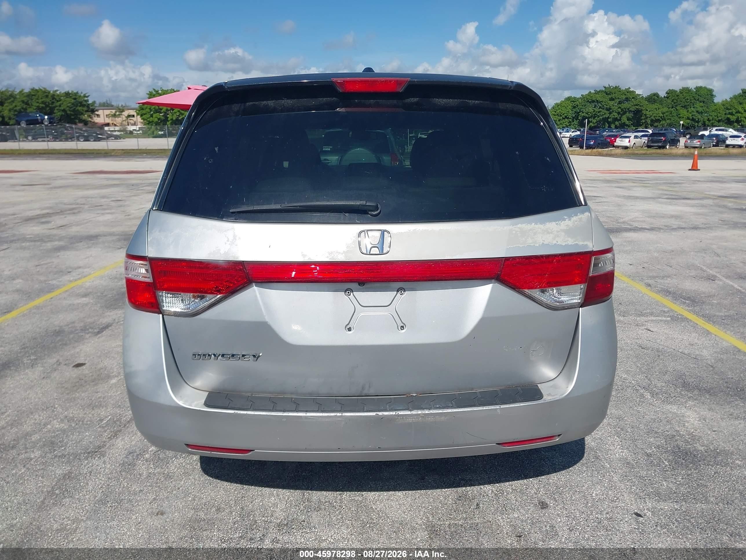 2013 Honda Odyssey Ex-l Silver vin: 5FNRL5H65DB041543