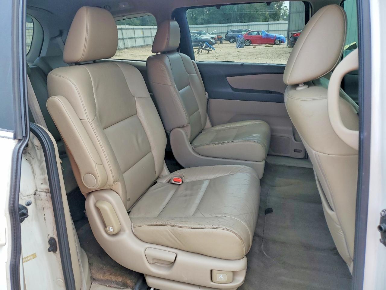 2013 Honda Odyssey Exl White vin: 5FNRL5H65DB044927