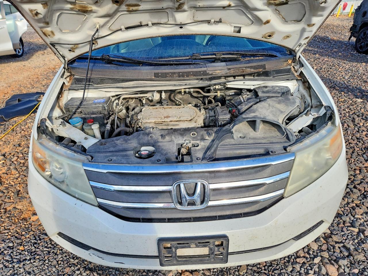 2013 Honda Odyssey Exl Белый vin: 5FNRL5H65DB053952