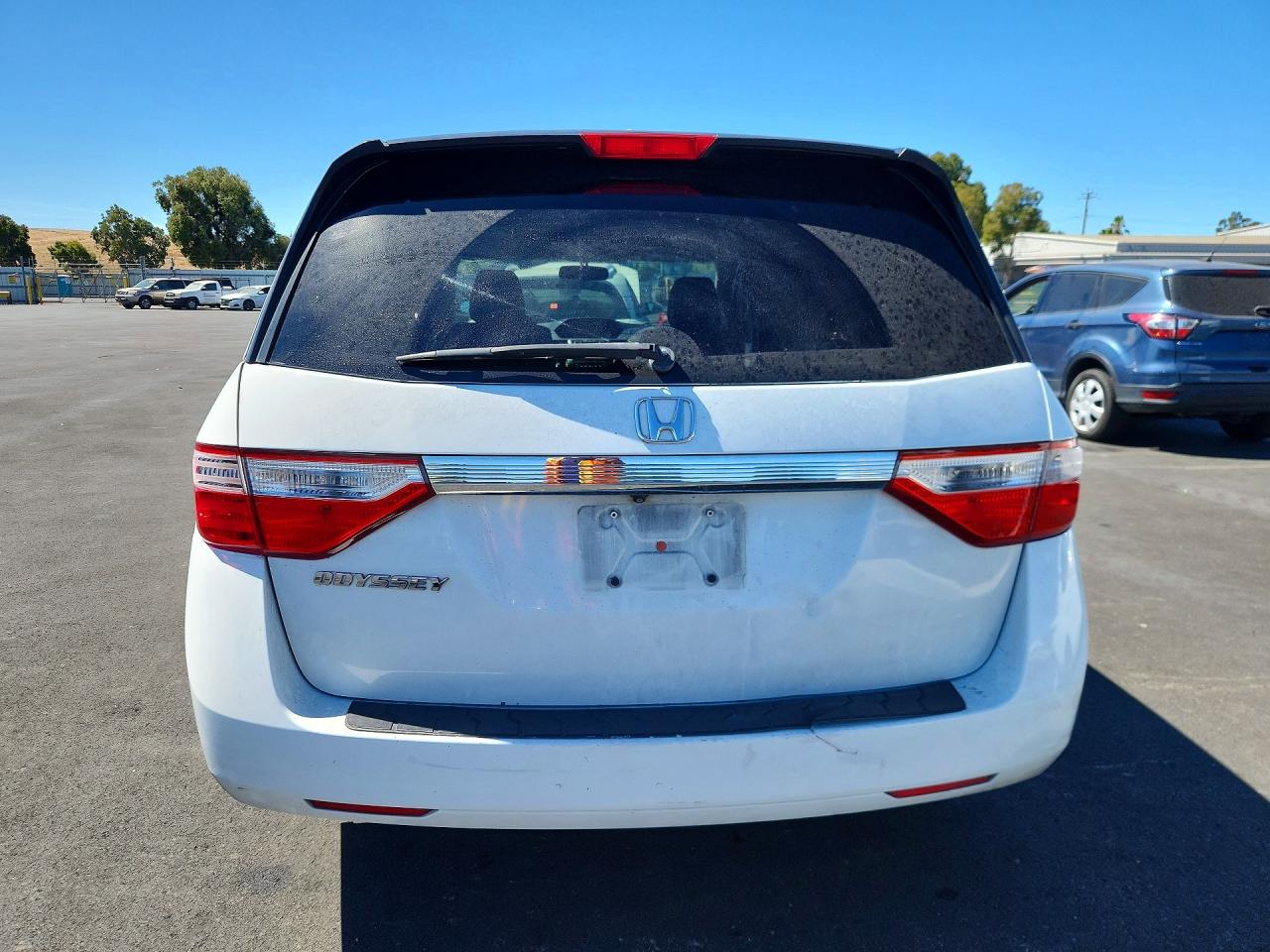 2013 Honda Odyssey Exl White vin: 5FNRL5H65DB059847