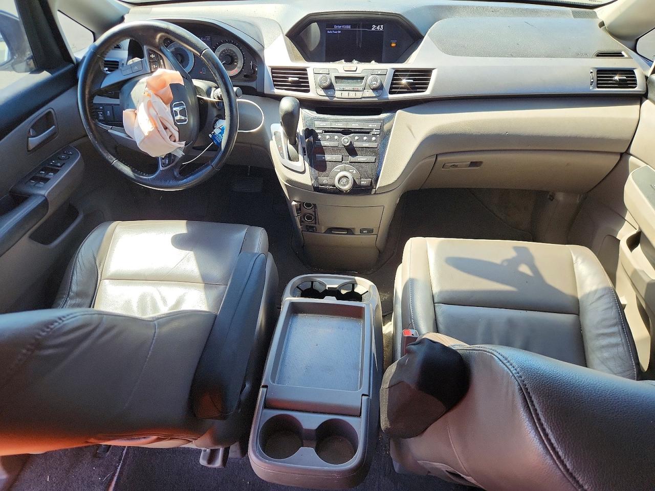 2013 Honda Odyssey Exl White vin: 5FNRL5H65DB059847