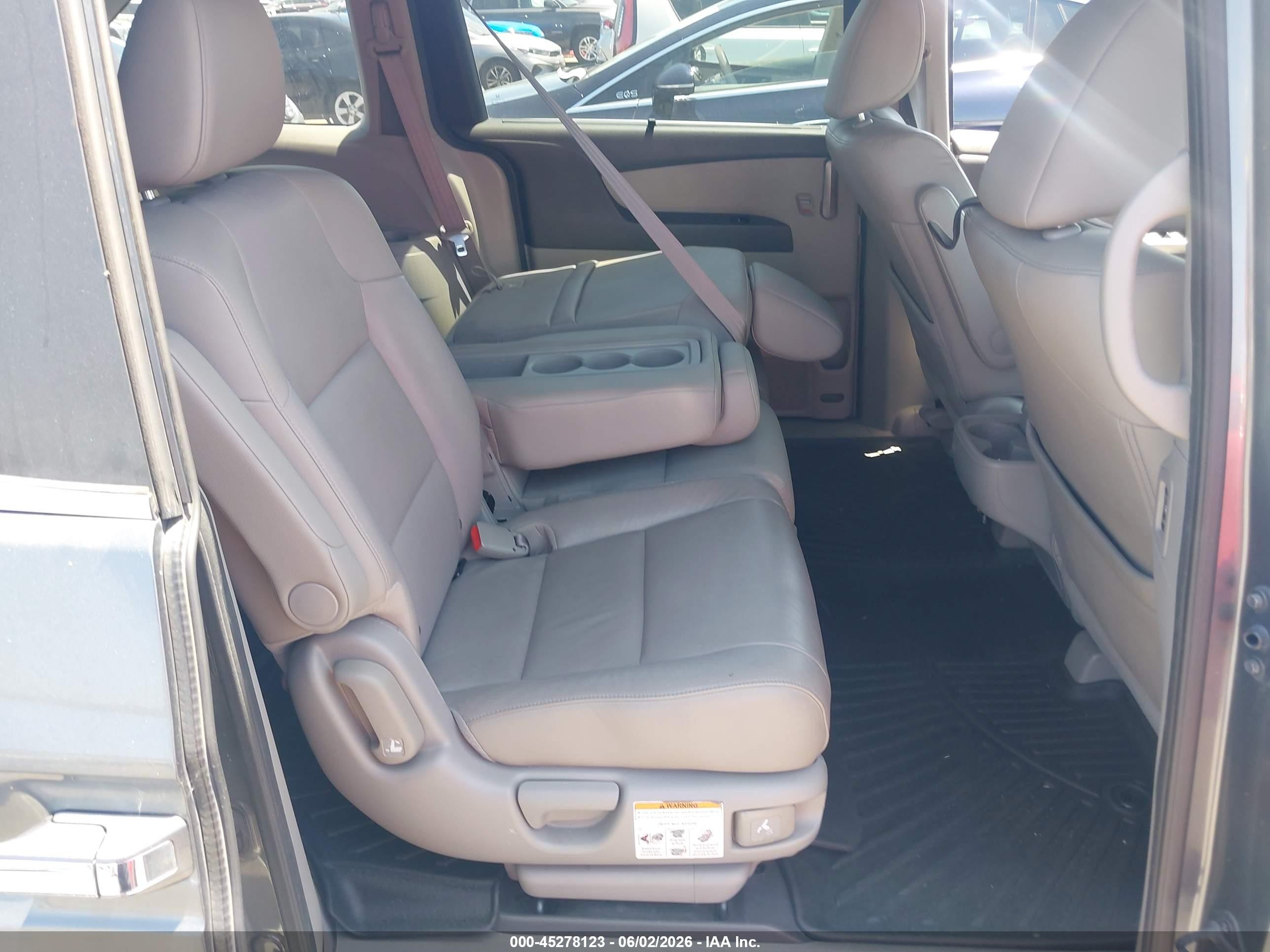 2013 Honda Odyssey Ex-l Gray vin: 5FNRL5H65DB065681