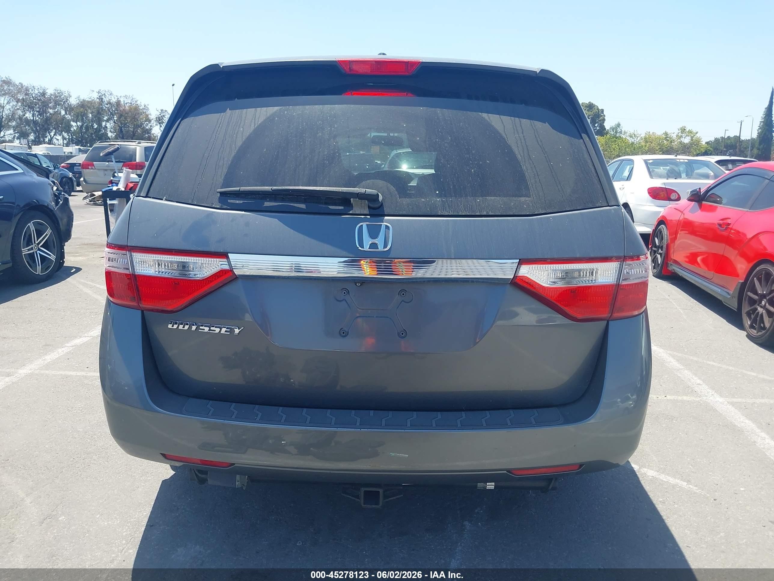 2013 Honda Odyssey Ex-l Gray vin: 5FNRL5H65DB065681