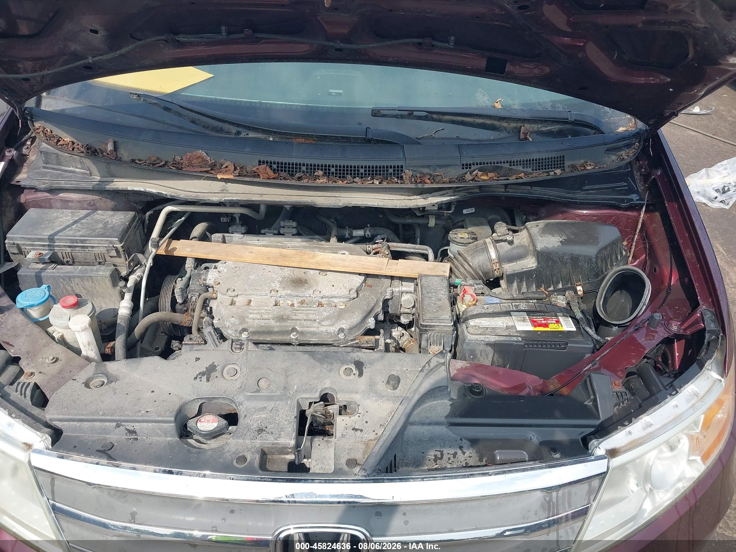 2013 Honda Odyssey Ex-l Maroon vin: 5FNRL5H65DB085753