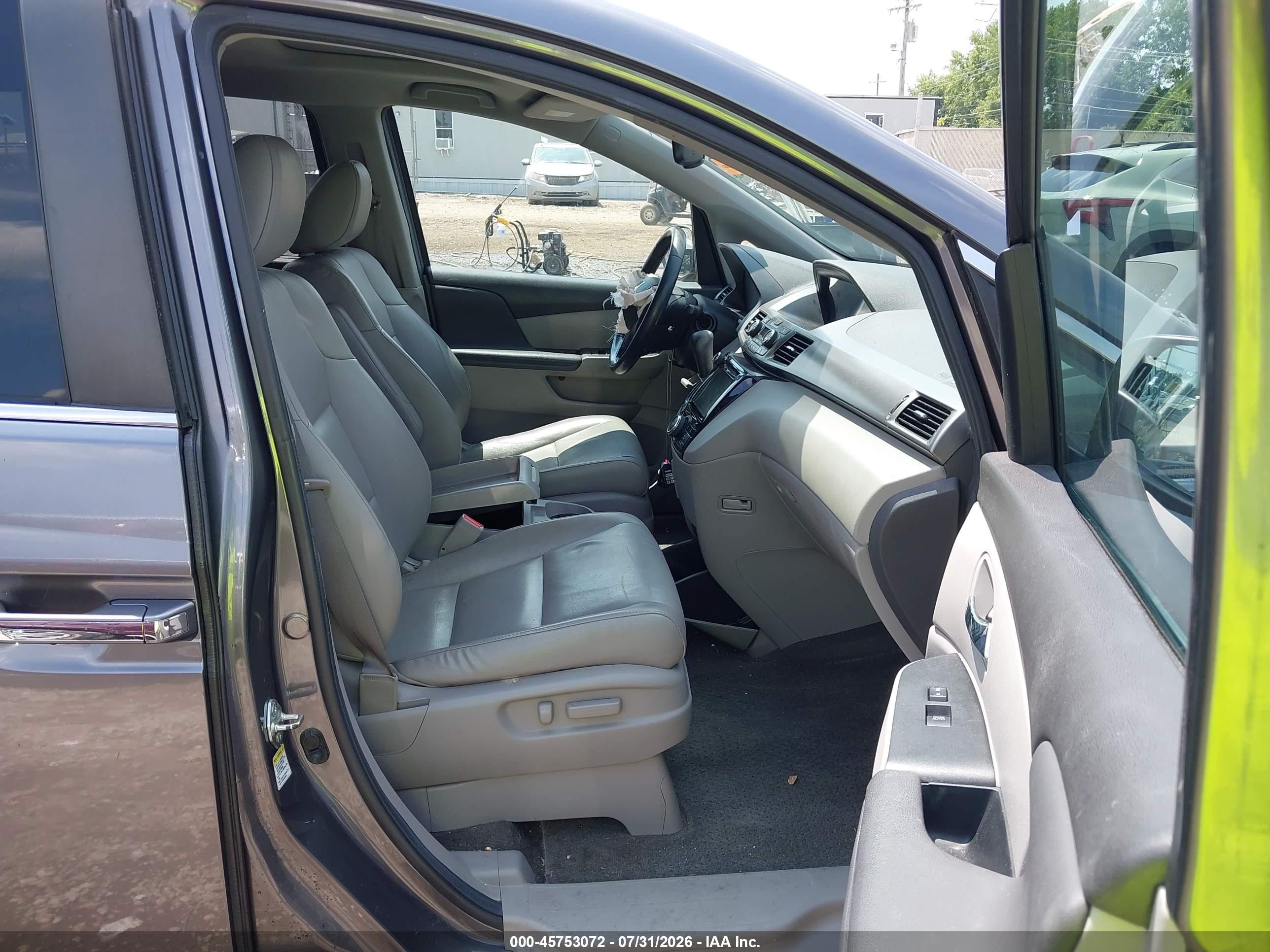 2014 Honda Odyssey Ex-l Серый vin: 5FNRL5H65EB012450