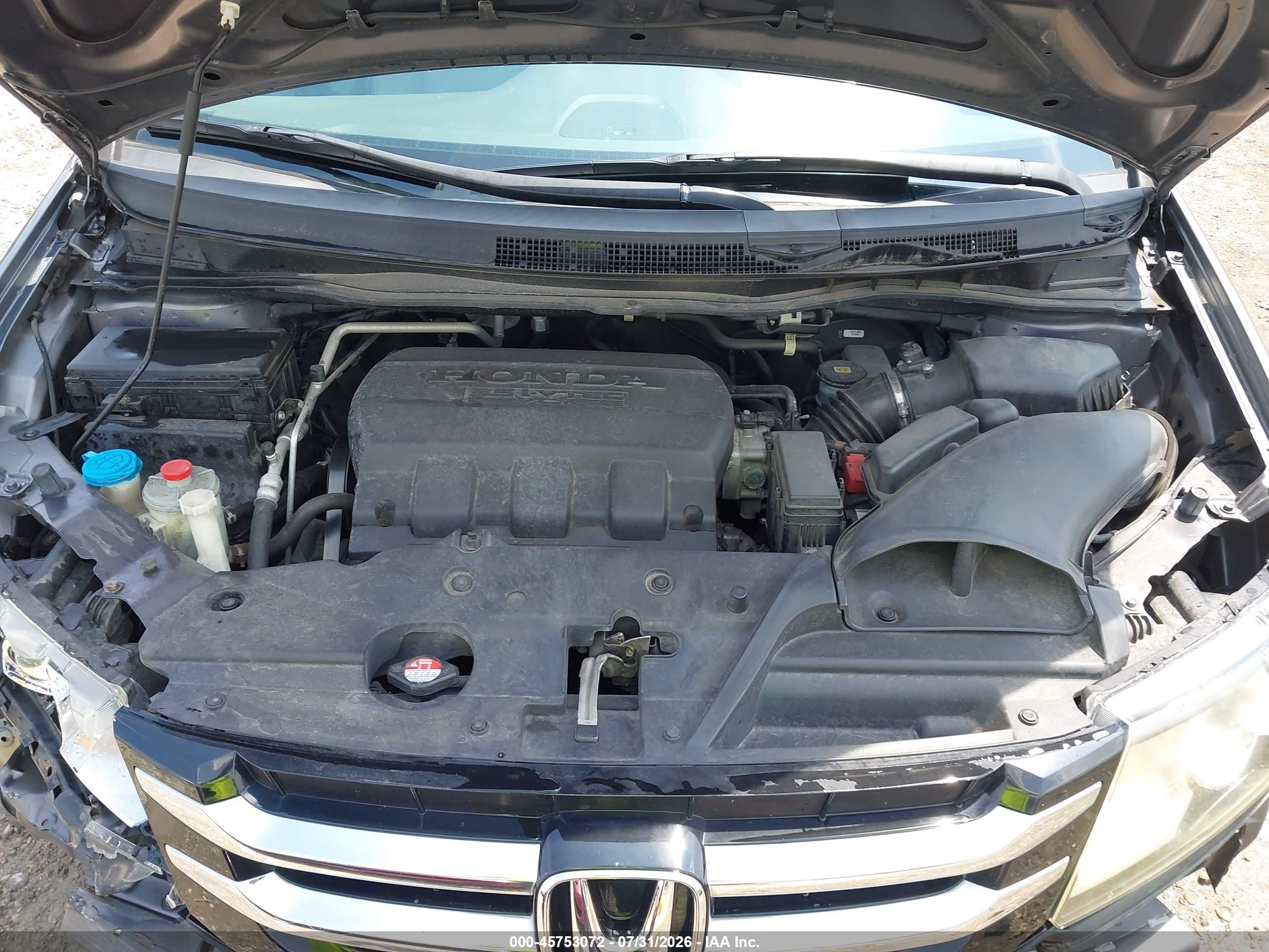 2014 Honda Odyssey Ex-l Серый vin: 5FNRL5H65EB012450
