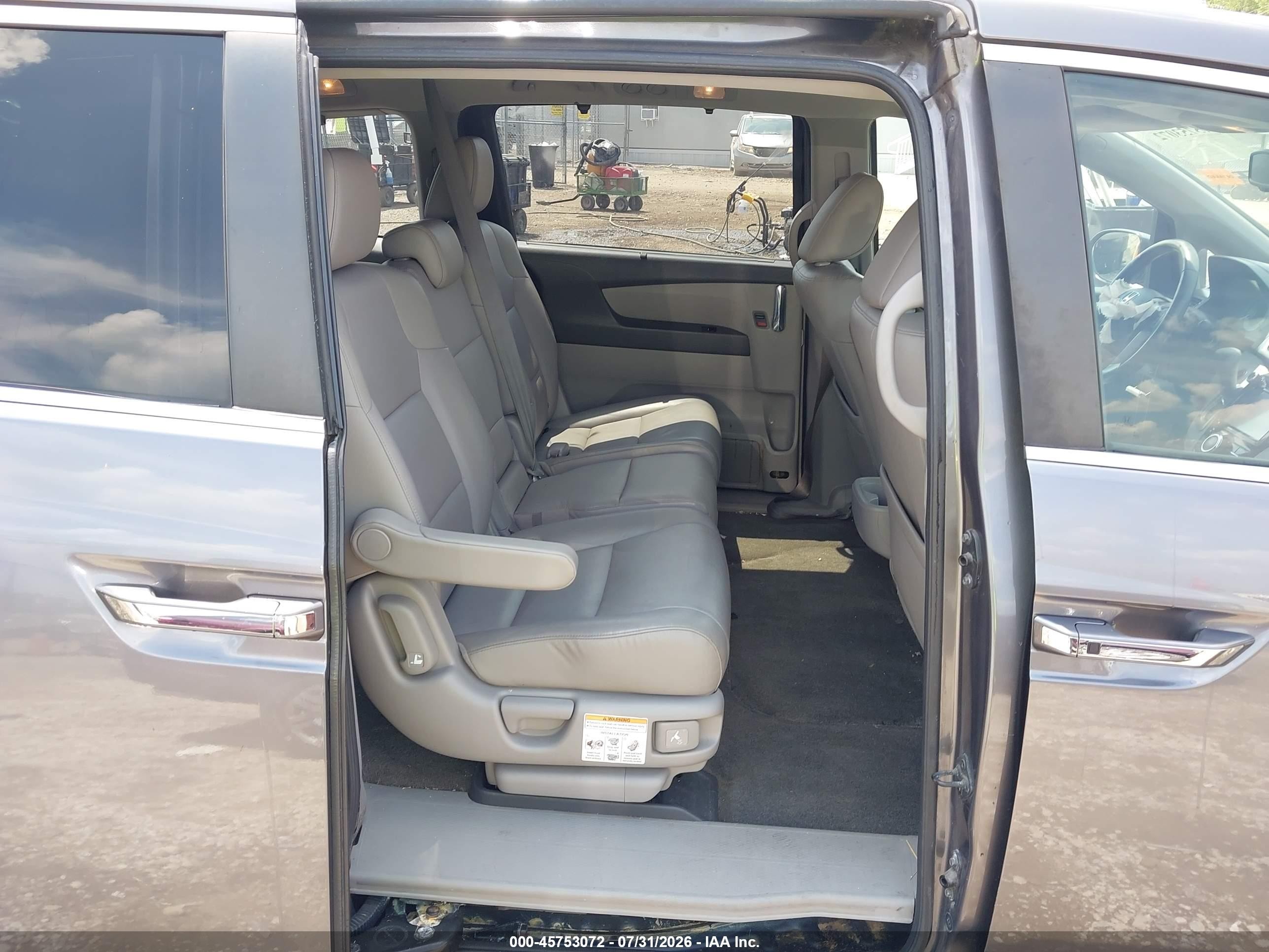 2014 Honda Odyssey Ex-l Серый vin: 5FNRL5H65EB012450