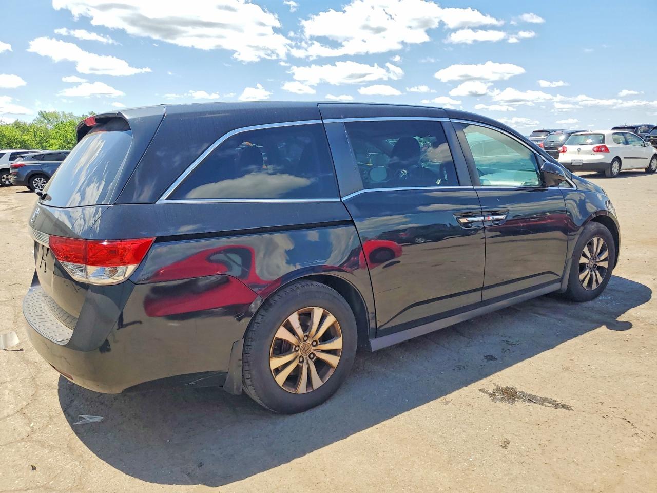 2014 Honda Odyssey Exl Black vin: 5FNRL5H65EB024159