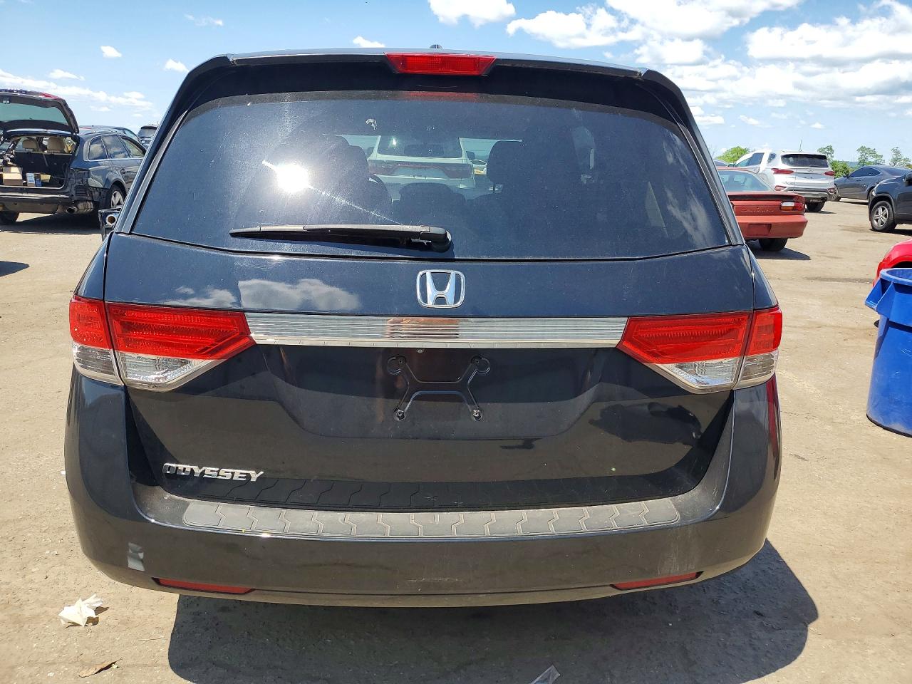 2014 Honda Odyssey Exl Black vin: 5FNRL5H65EB024159