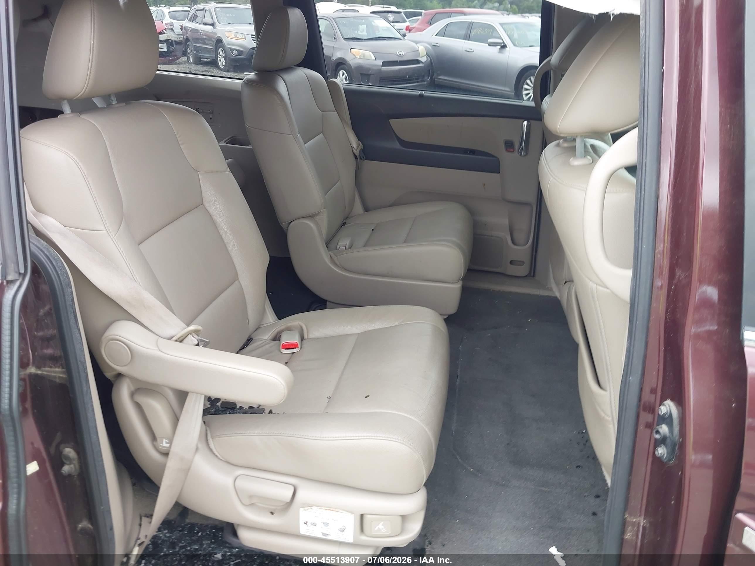 2014 Honda Odyssey Ex-l Purple vin: 5FNRL5H65EB030642