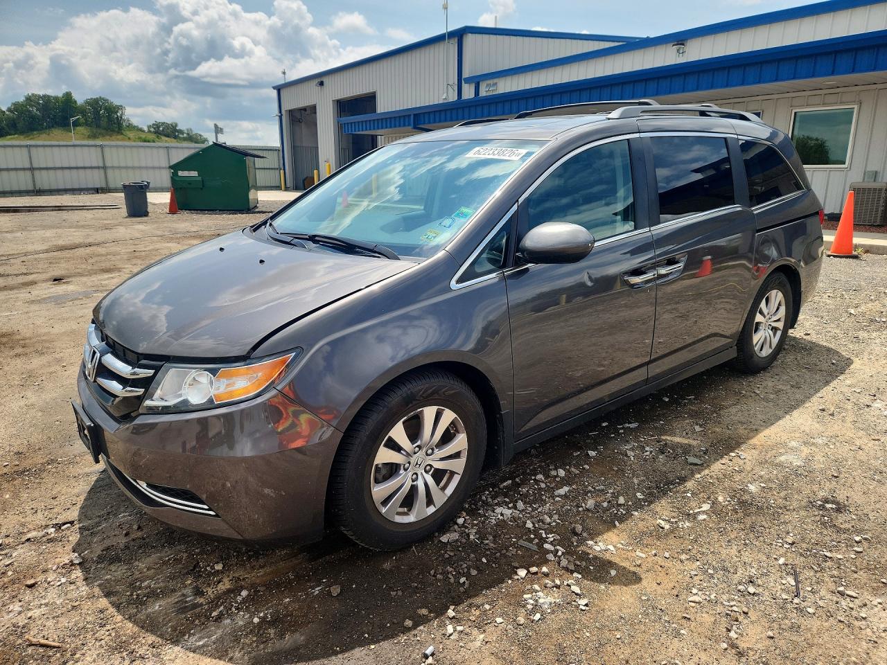 2014 Honda Odyssey Exl Серый vin: 5FNRL5H65EB031077